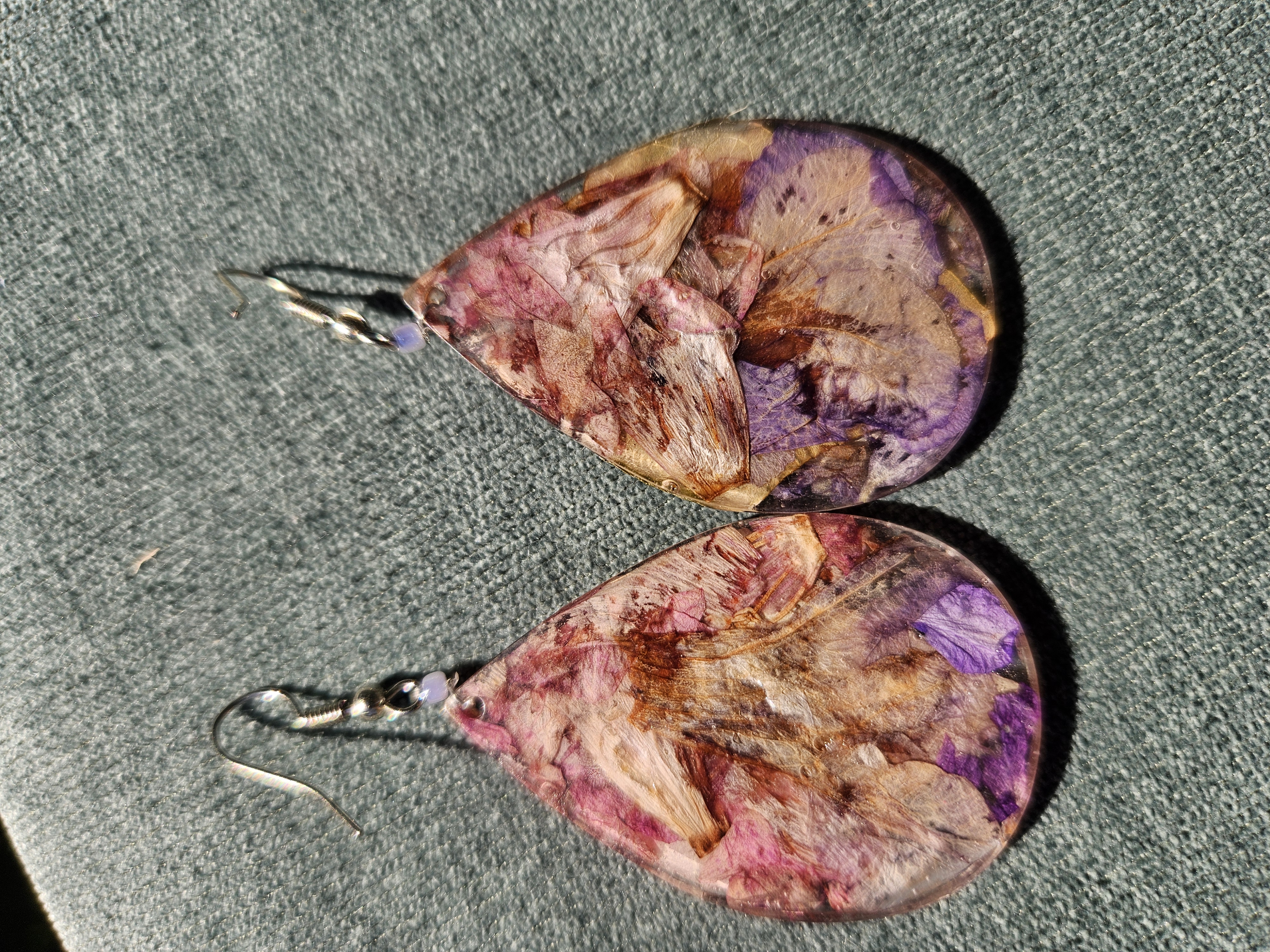 Morning Glorious Pressed Flower Earrings