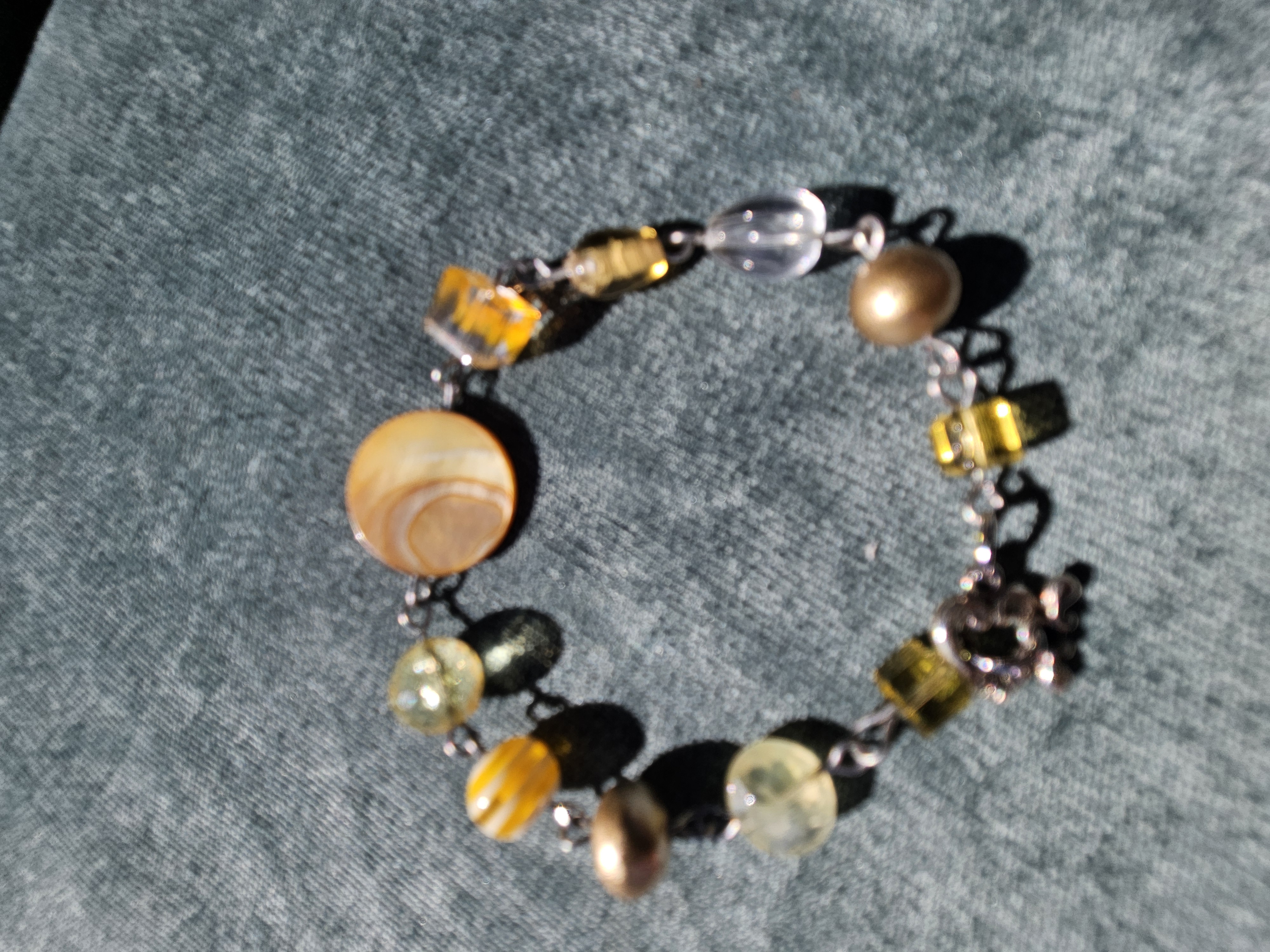 Sunshine Delight Upcycled Bracelet