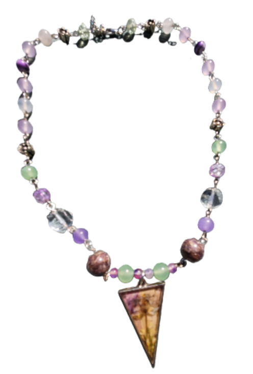 Wild Forager Handcrafted Necklace with Pressed Flower Charm