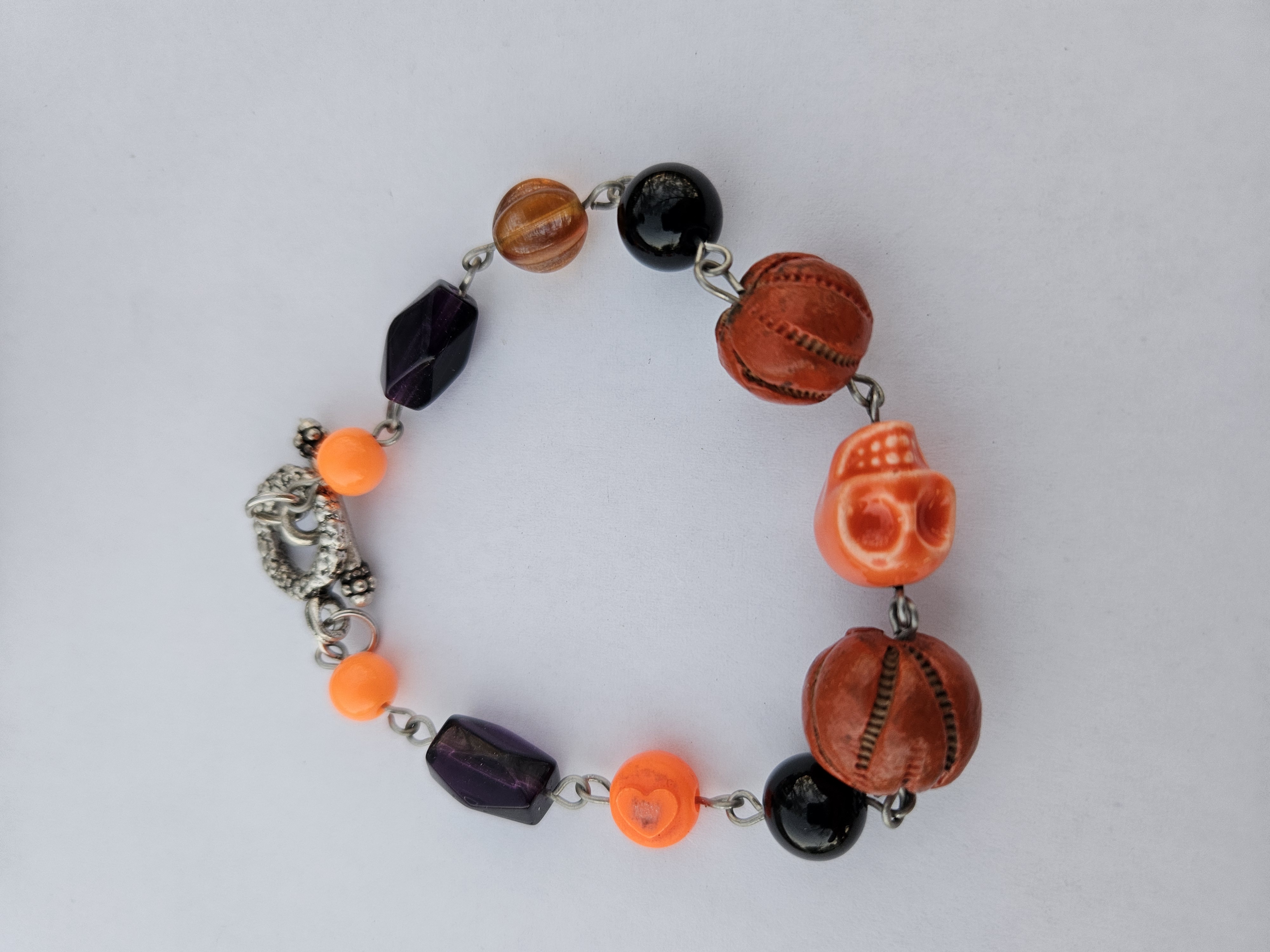 Hello Halloween Upcycled Bracelet