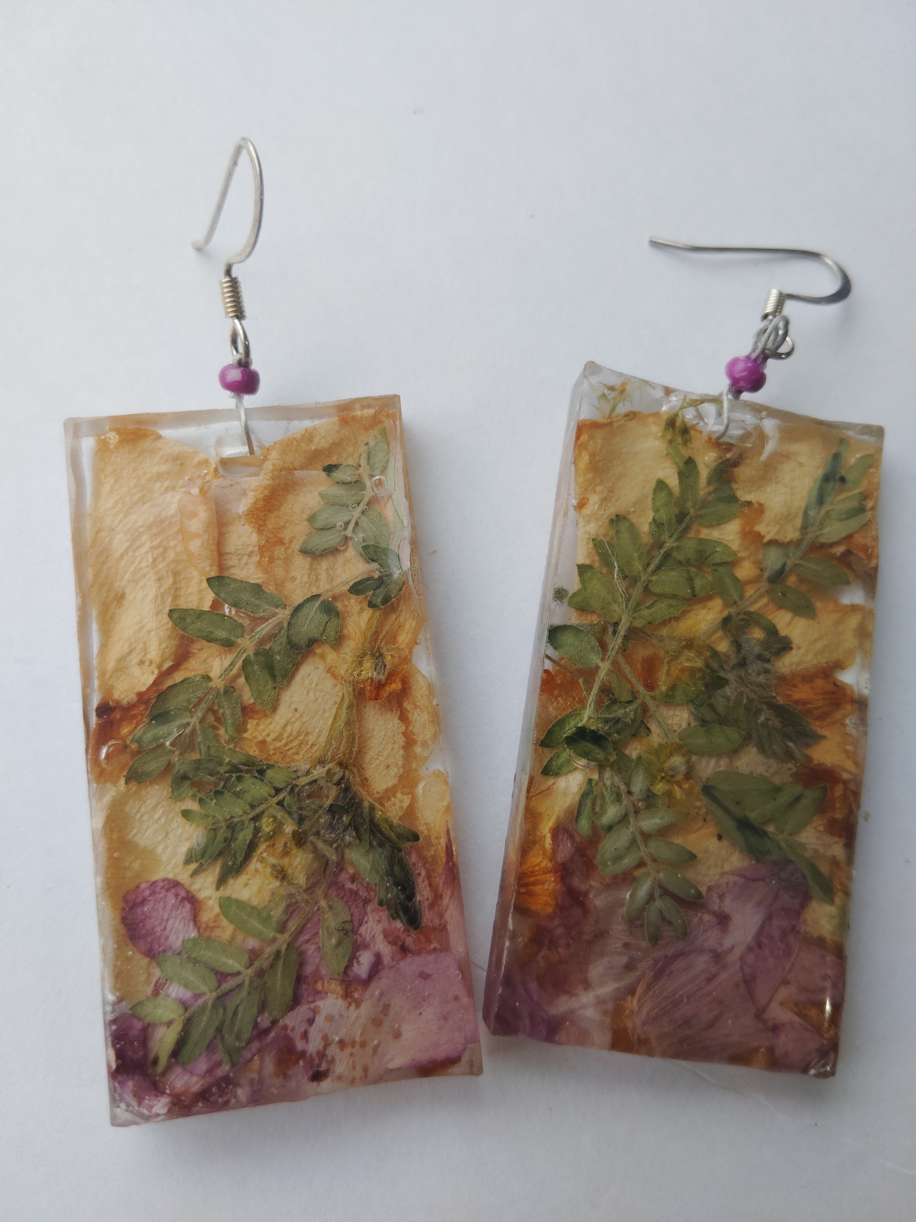 Urbex Explorer Pressed Flower Earrings