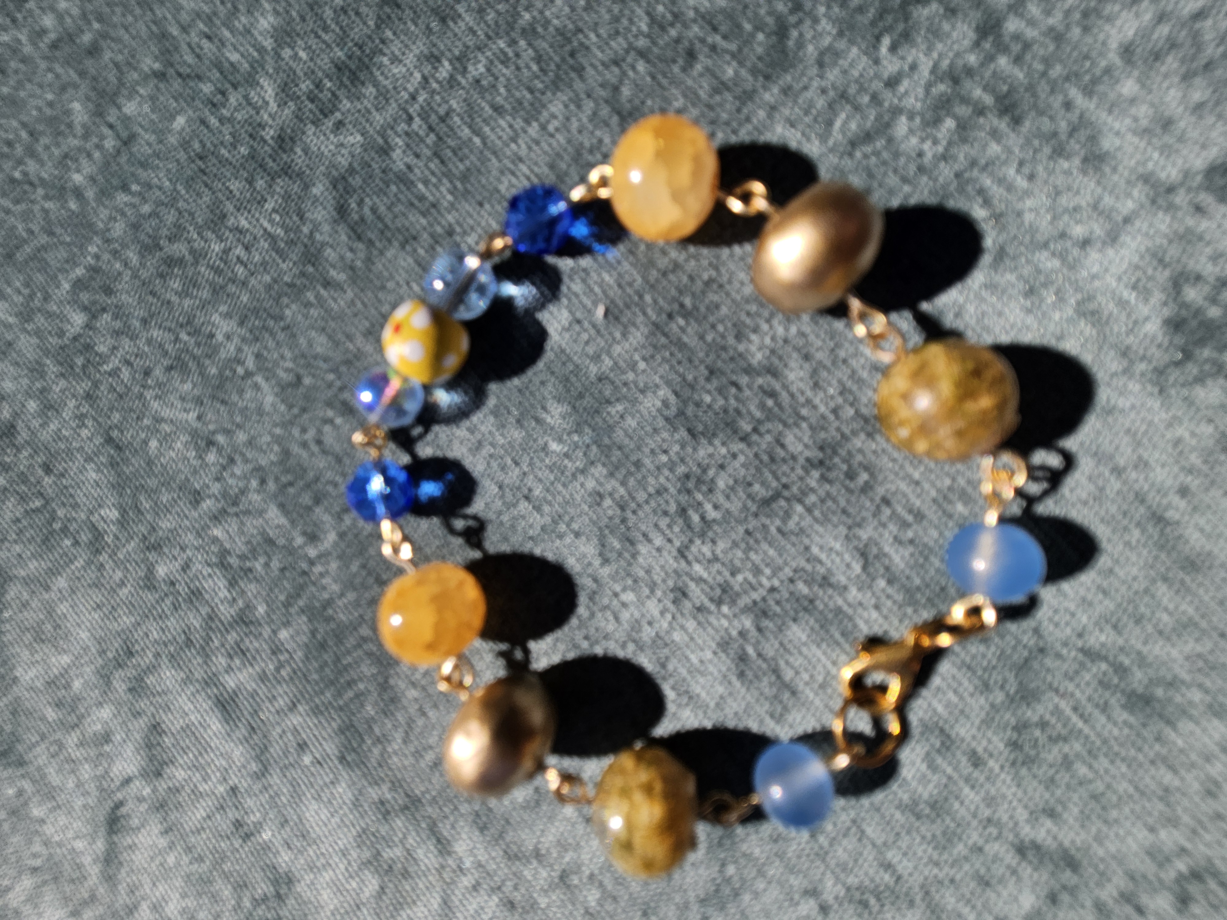 Sunshine All Day Upcycled Bracelet