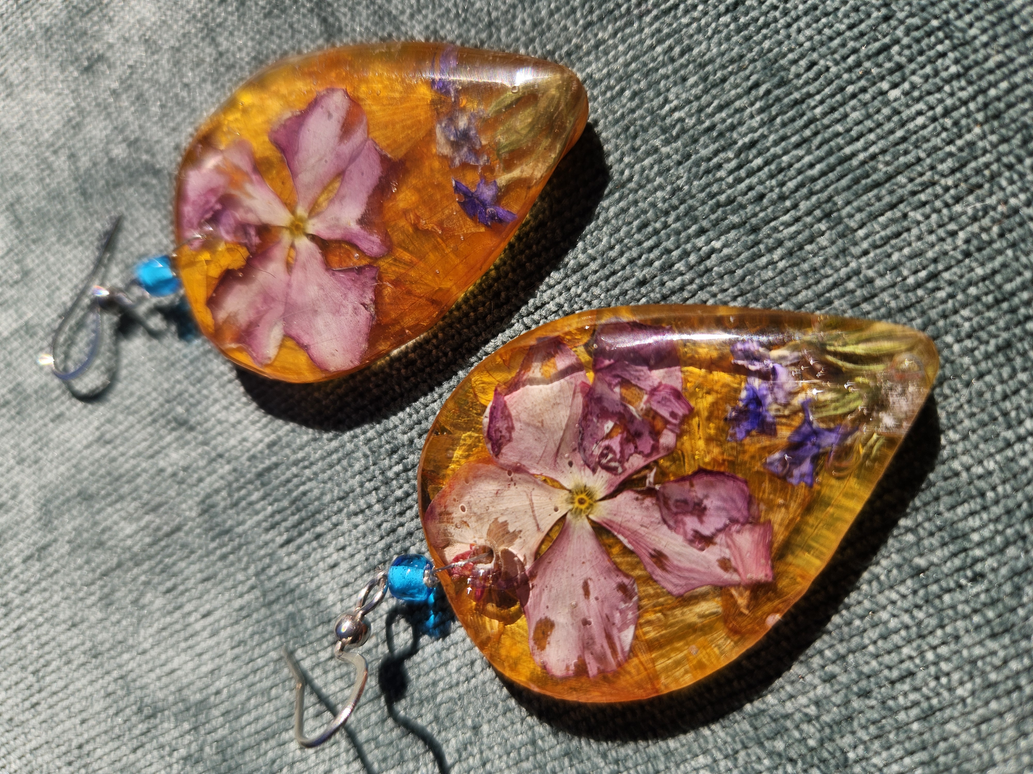 Spring Fever Pressed Flower Earrings