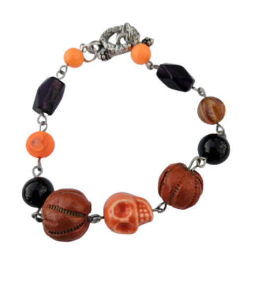 Hello Halloween Upcycled Bracelet