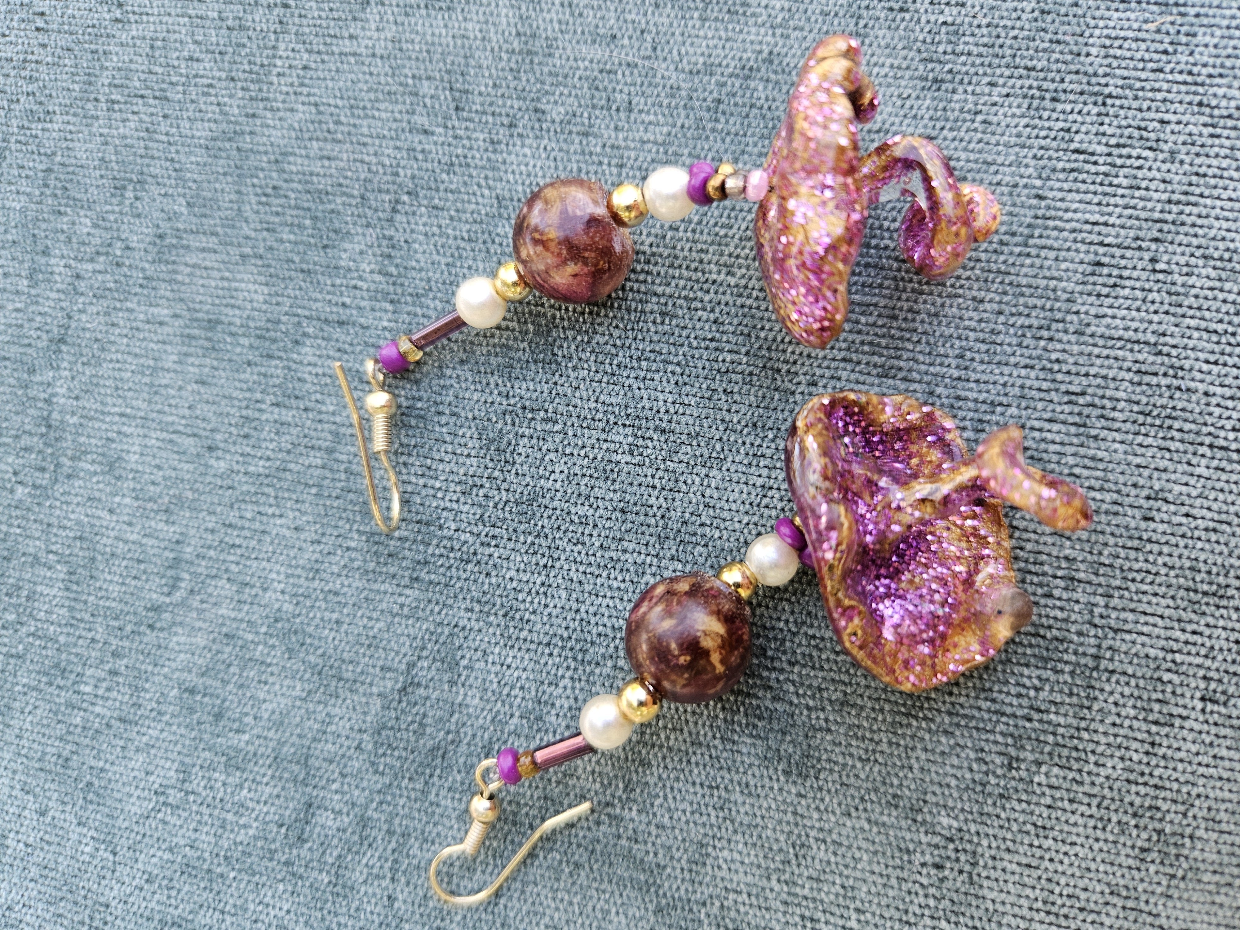 Shroom Time Foraged Mushroom Earrings