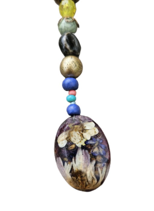 Wild Witch Handcrafted Foraged Flower Keychain