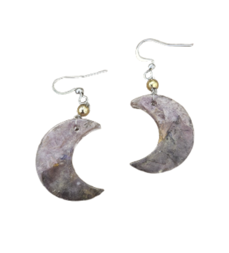 Moonlight Voyage Pressed Flower Earrings