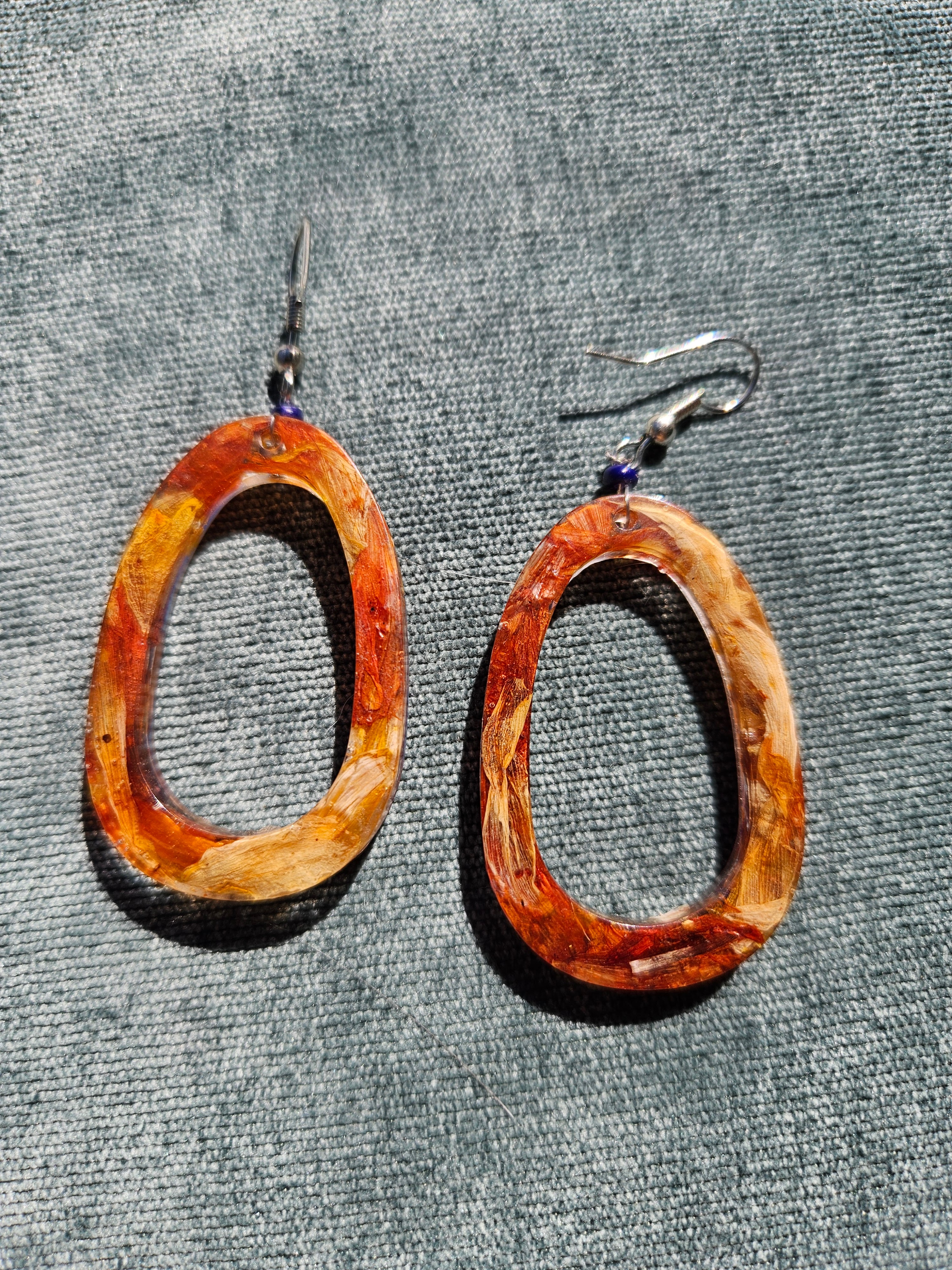 Sun Beams Pressed Flower Earrings