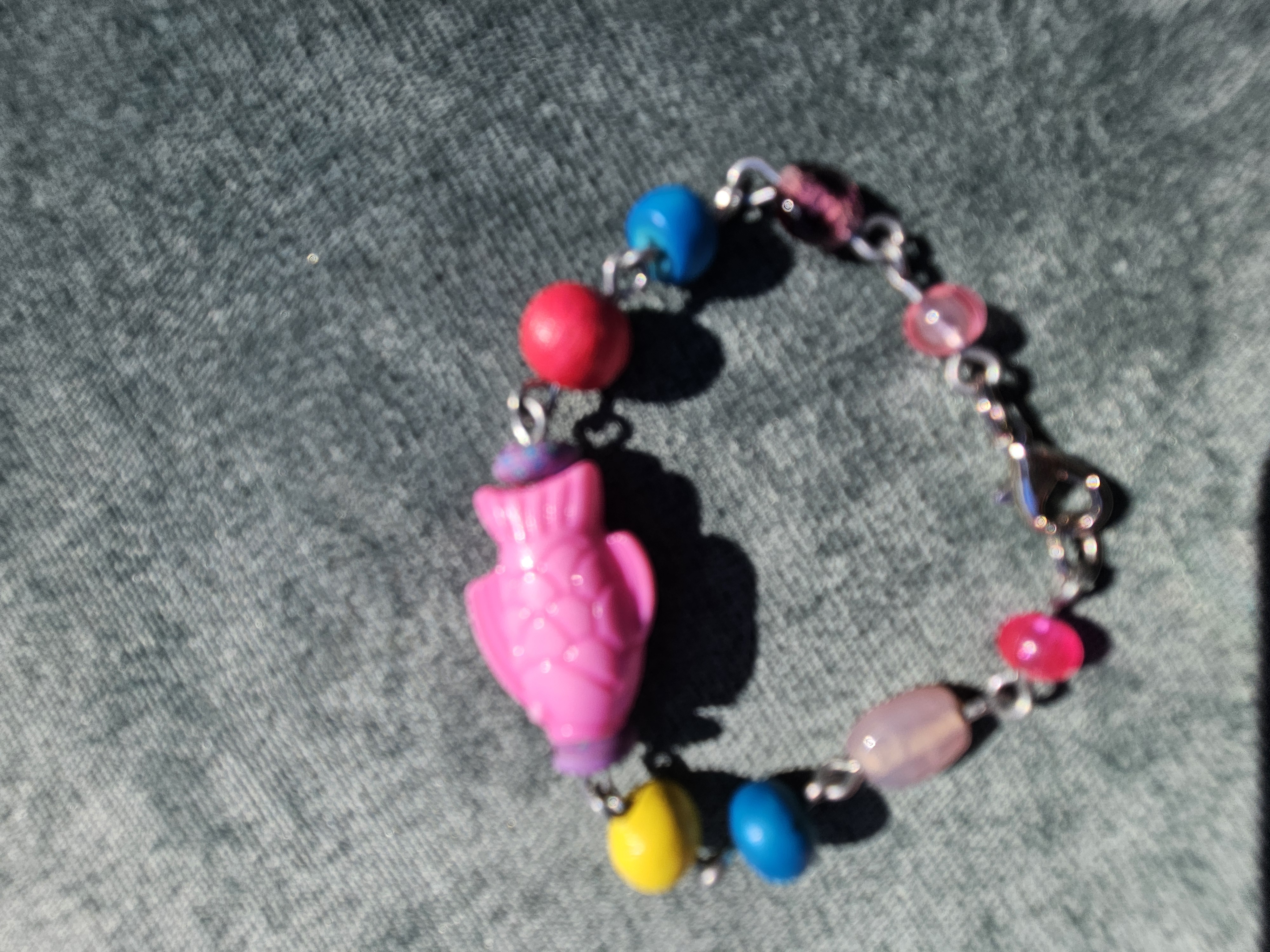 Gone Fishing Upcycled Kids Bracelet