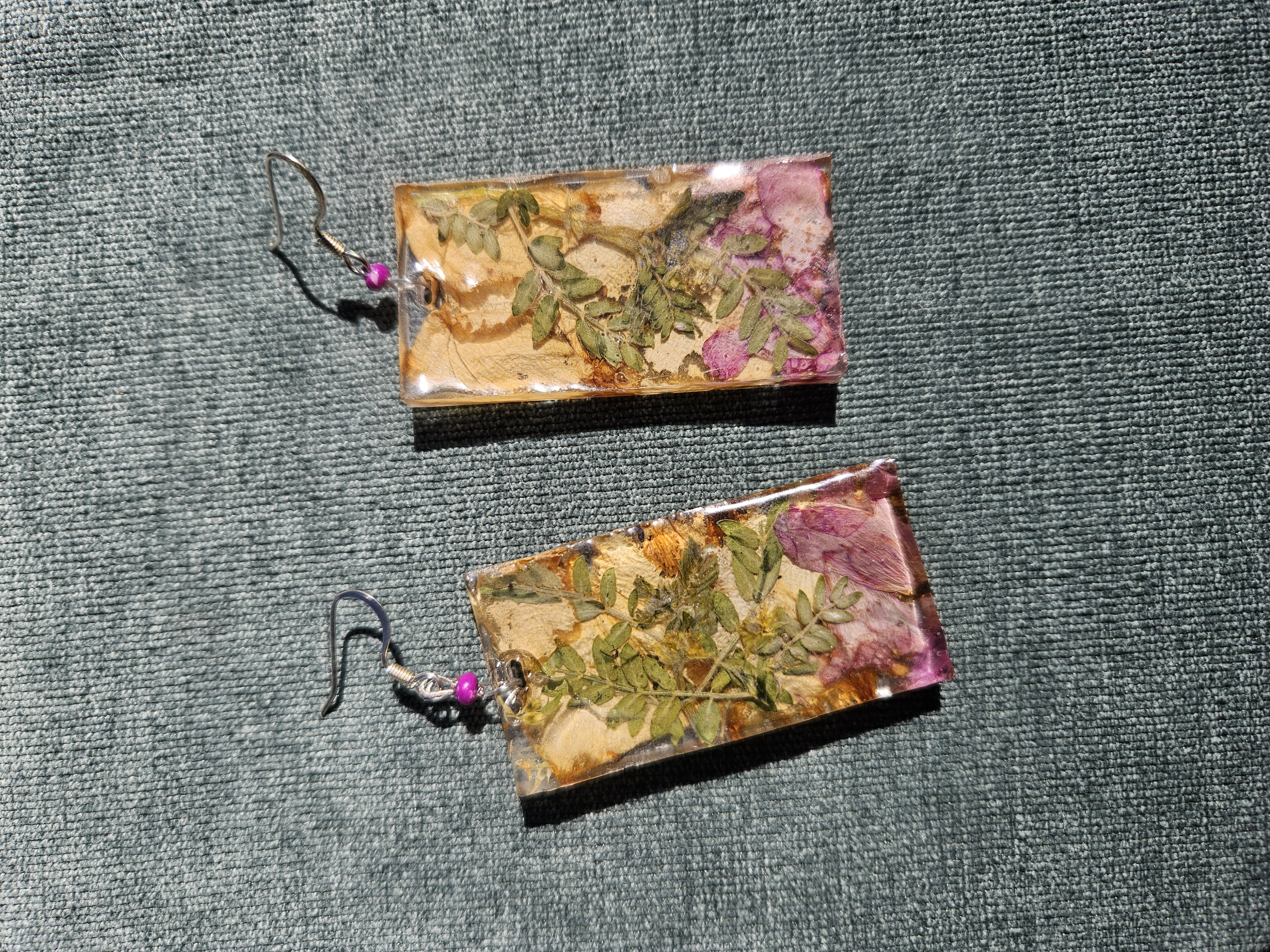 Urbex Explorer Pressed Flower Earrings