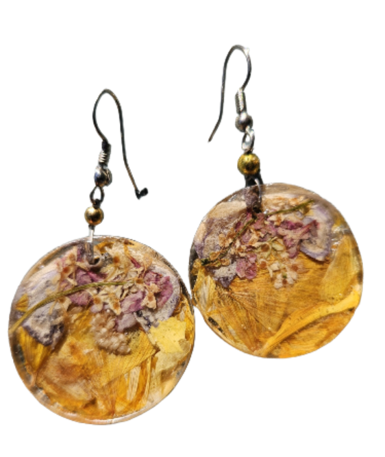 Freya's Field Pressed Flower Earrings