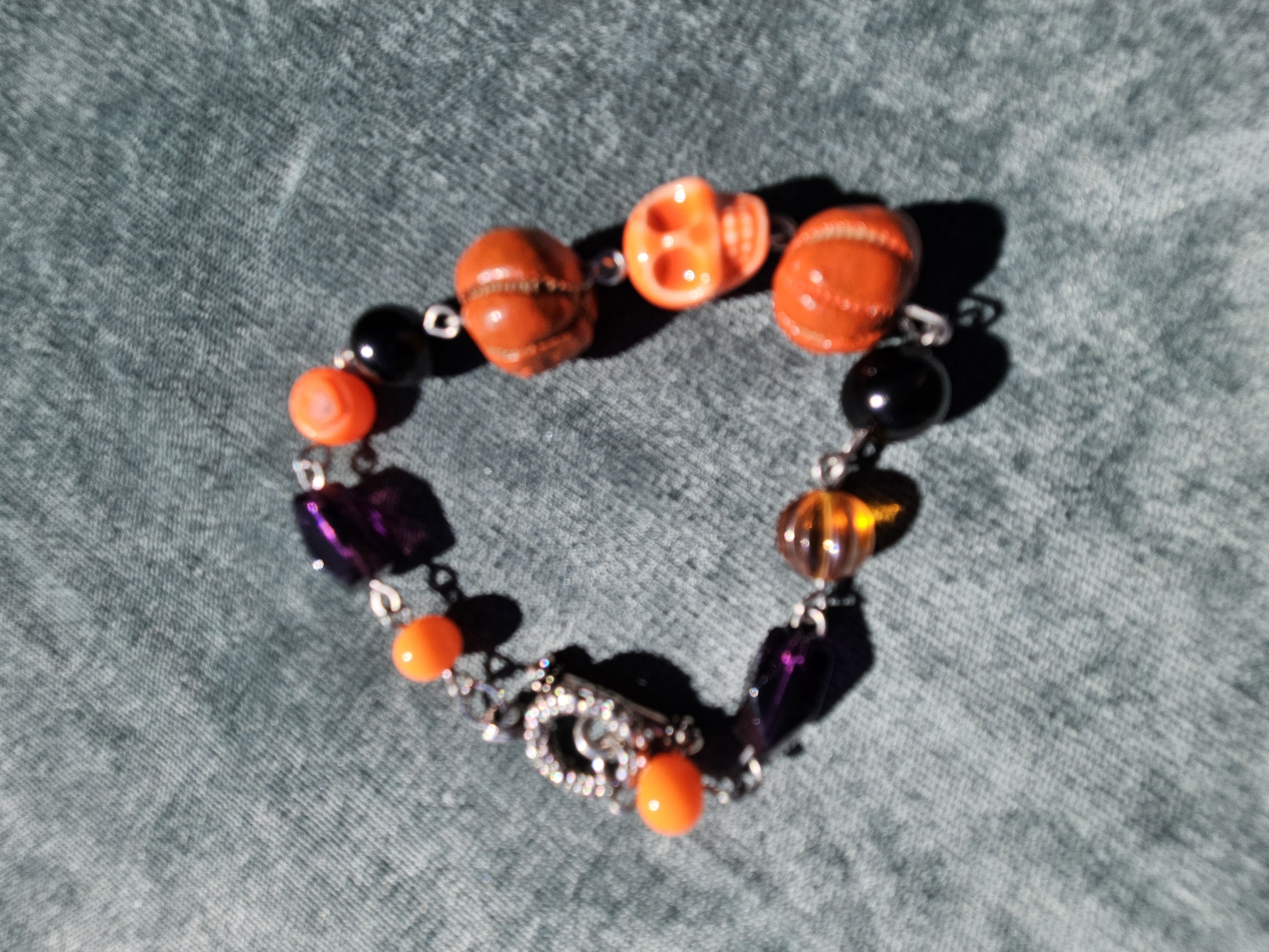 Hello Halloween Upcycled Bracelet