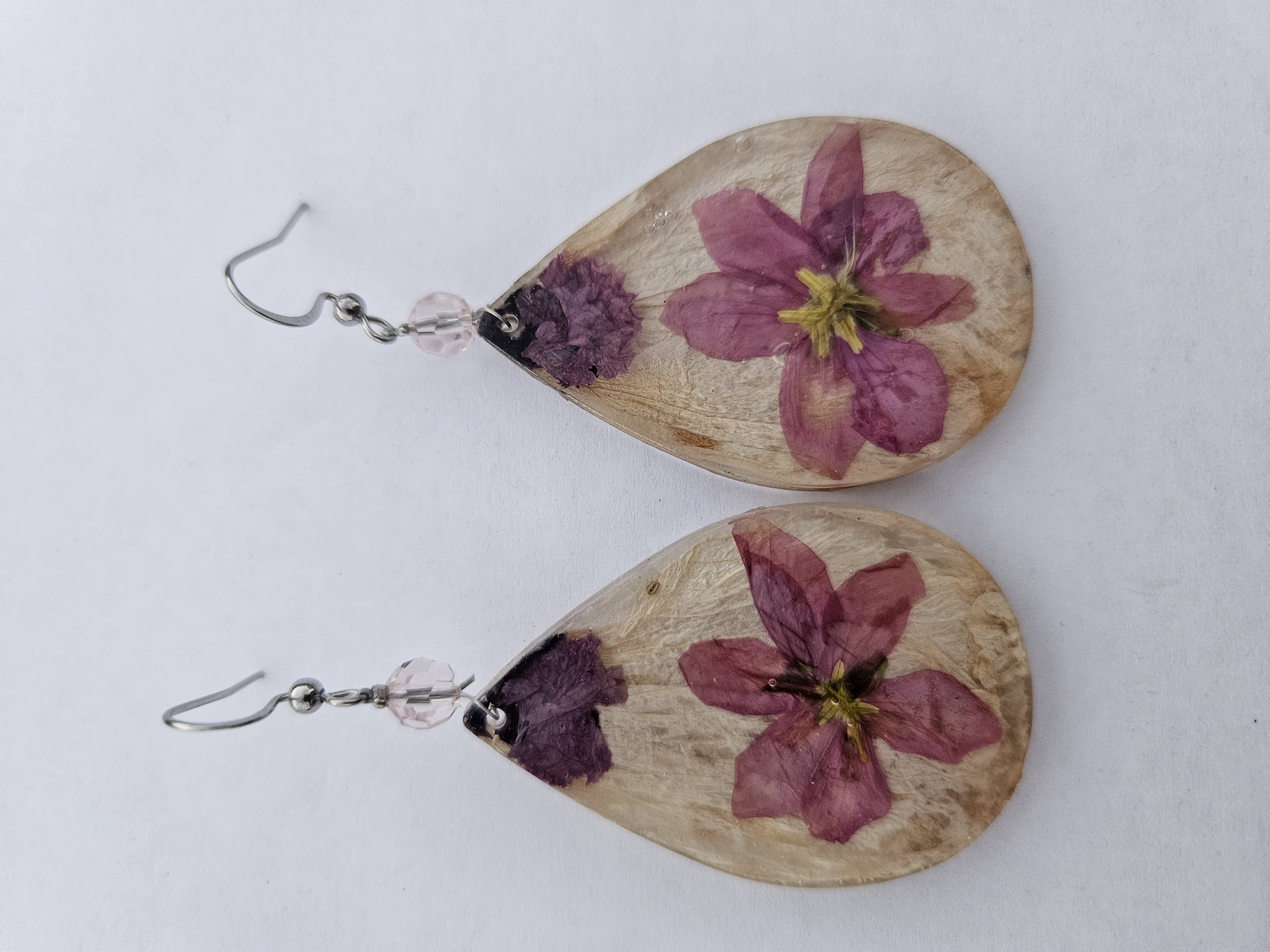 Fit for a Queen Pressed Flower Earrings