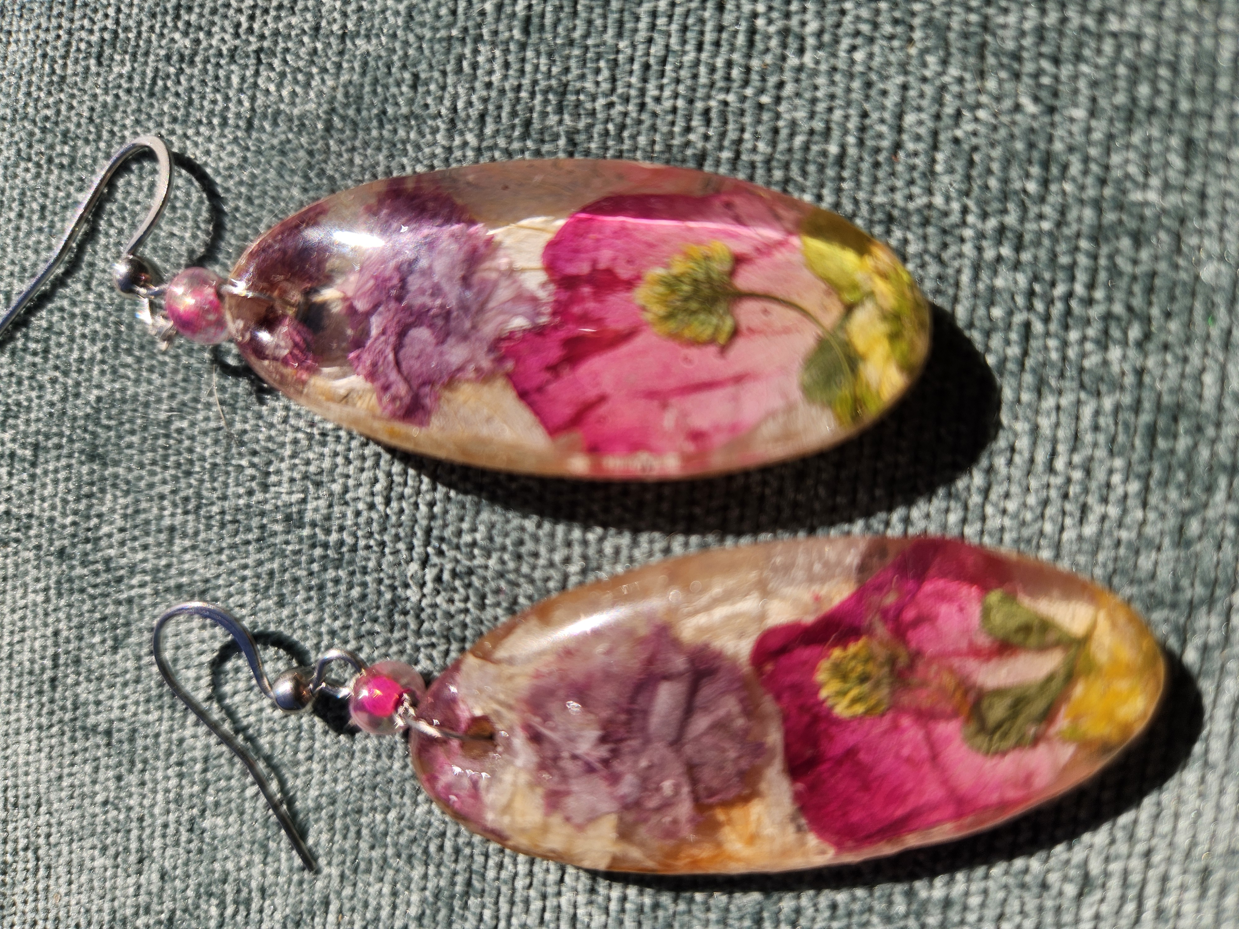 May Queen Pressed Flower Earrings