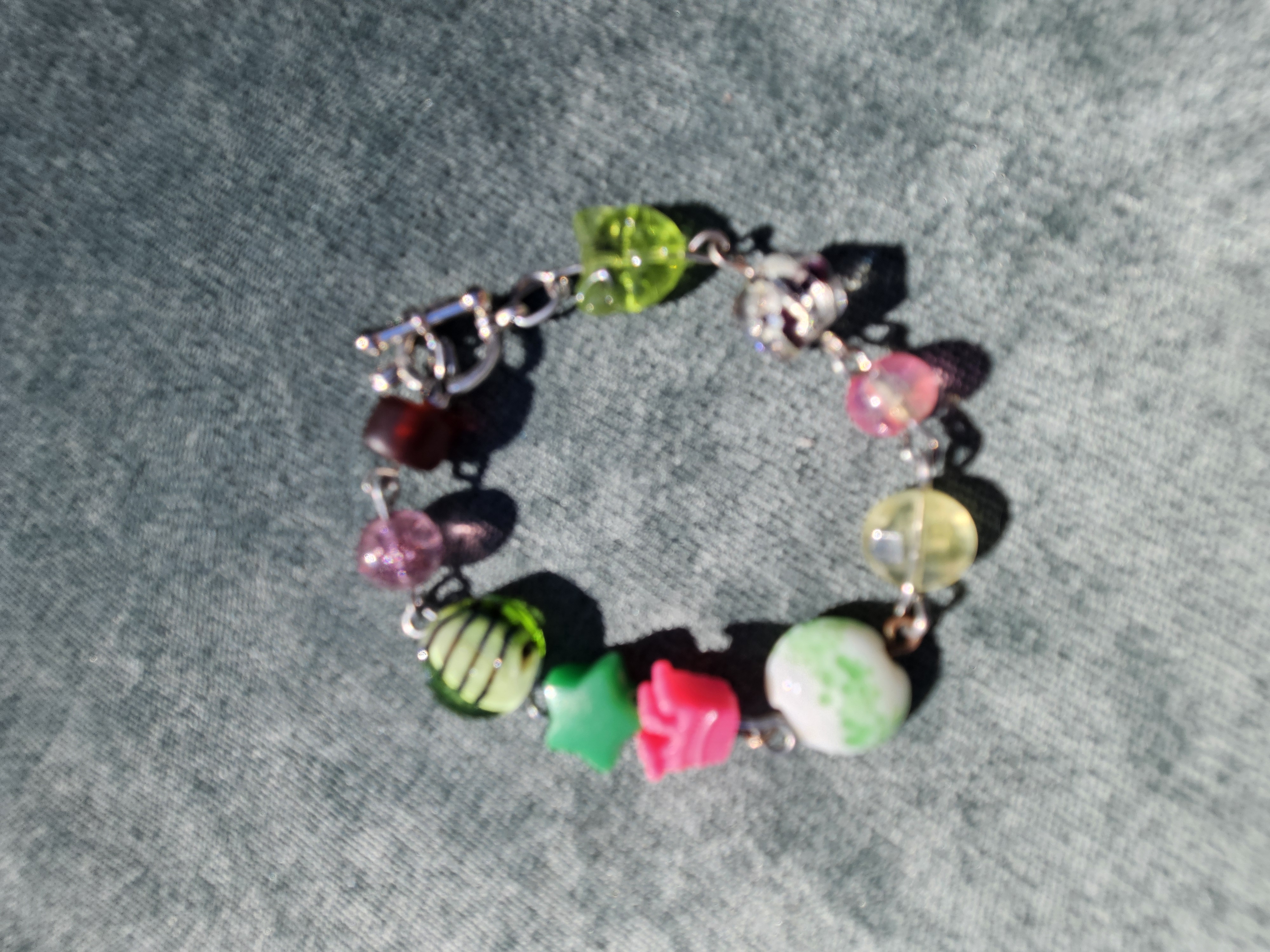 Cat Queen Upcycled Bracelet