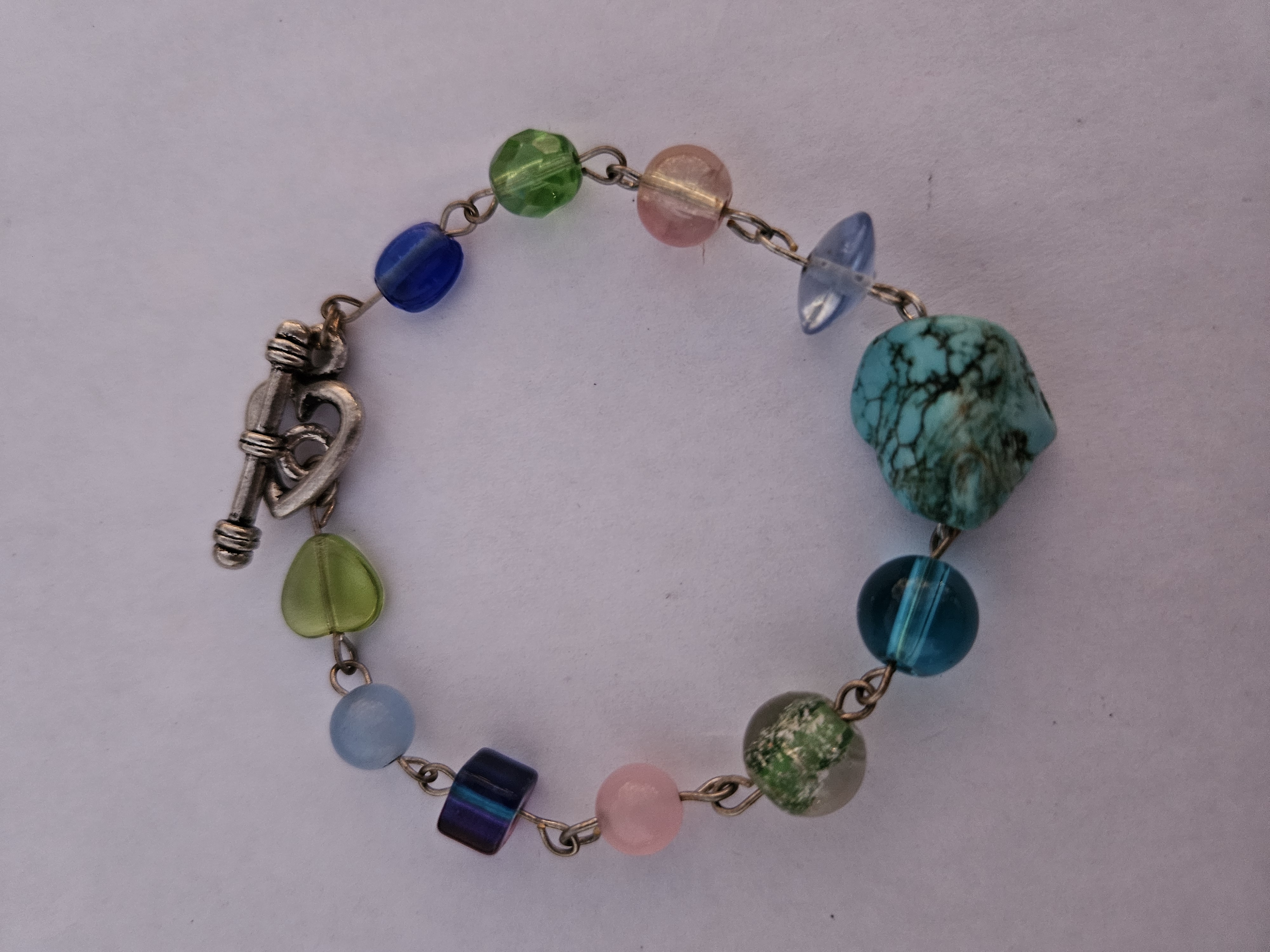Trouble in Turquoise Upcycled Bracelet