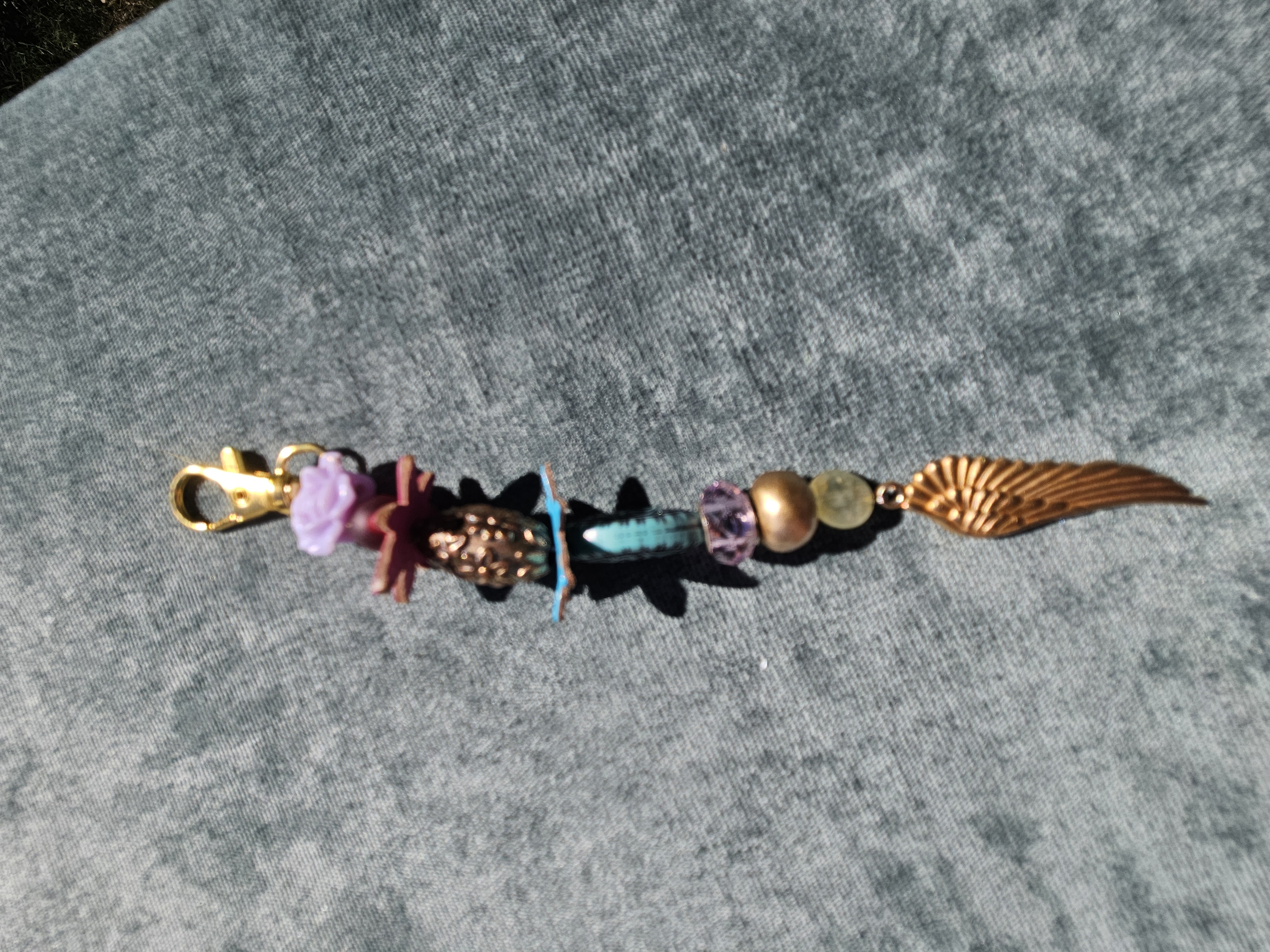 Golden Wing Bag Charm