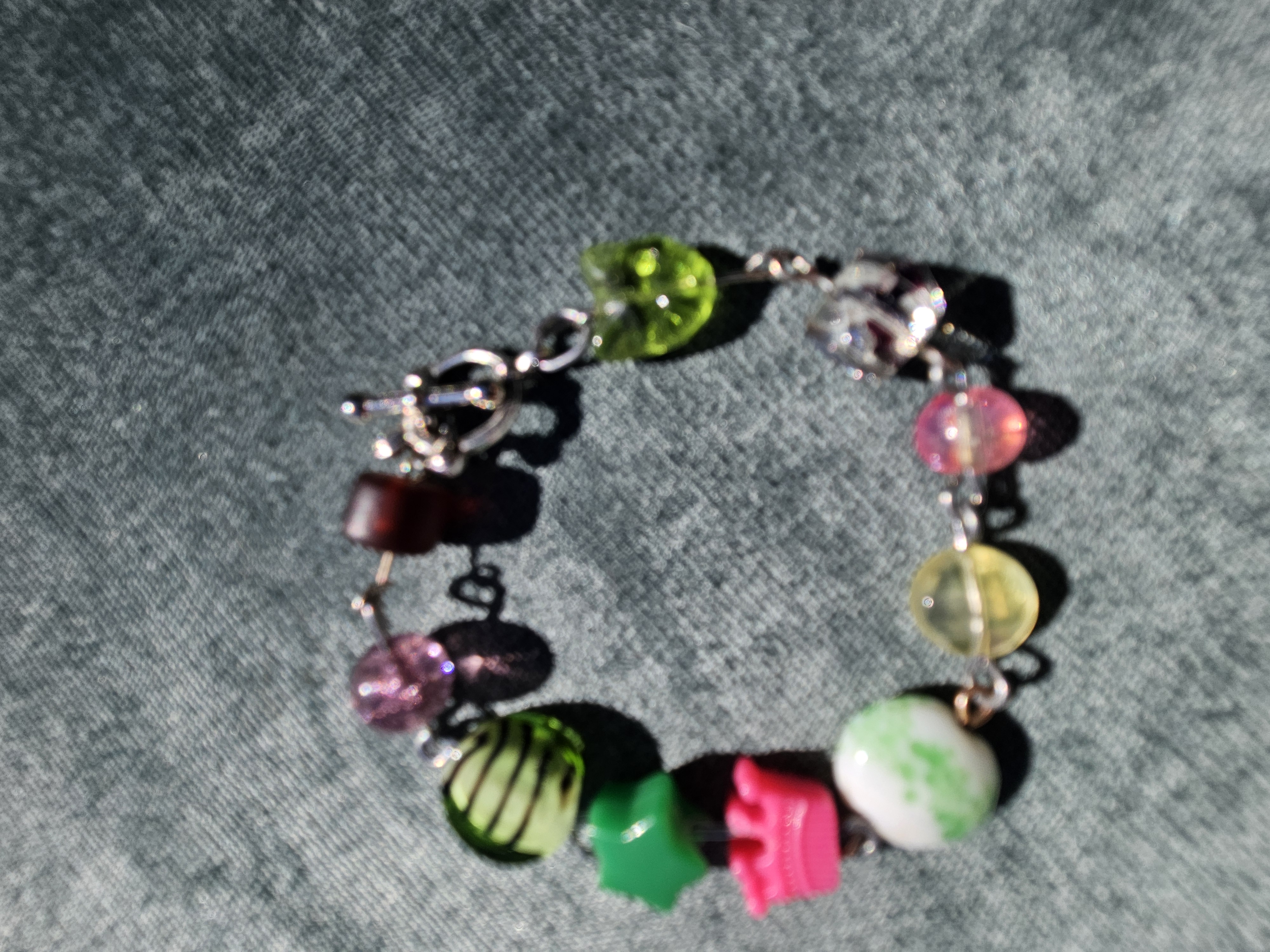 Cat Queen Upcycled Bracelet