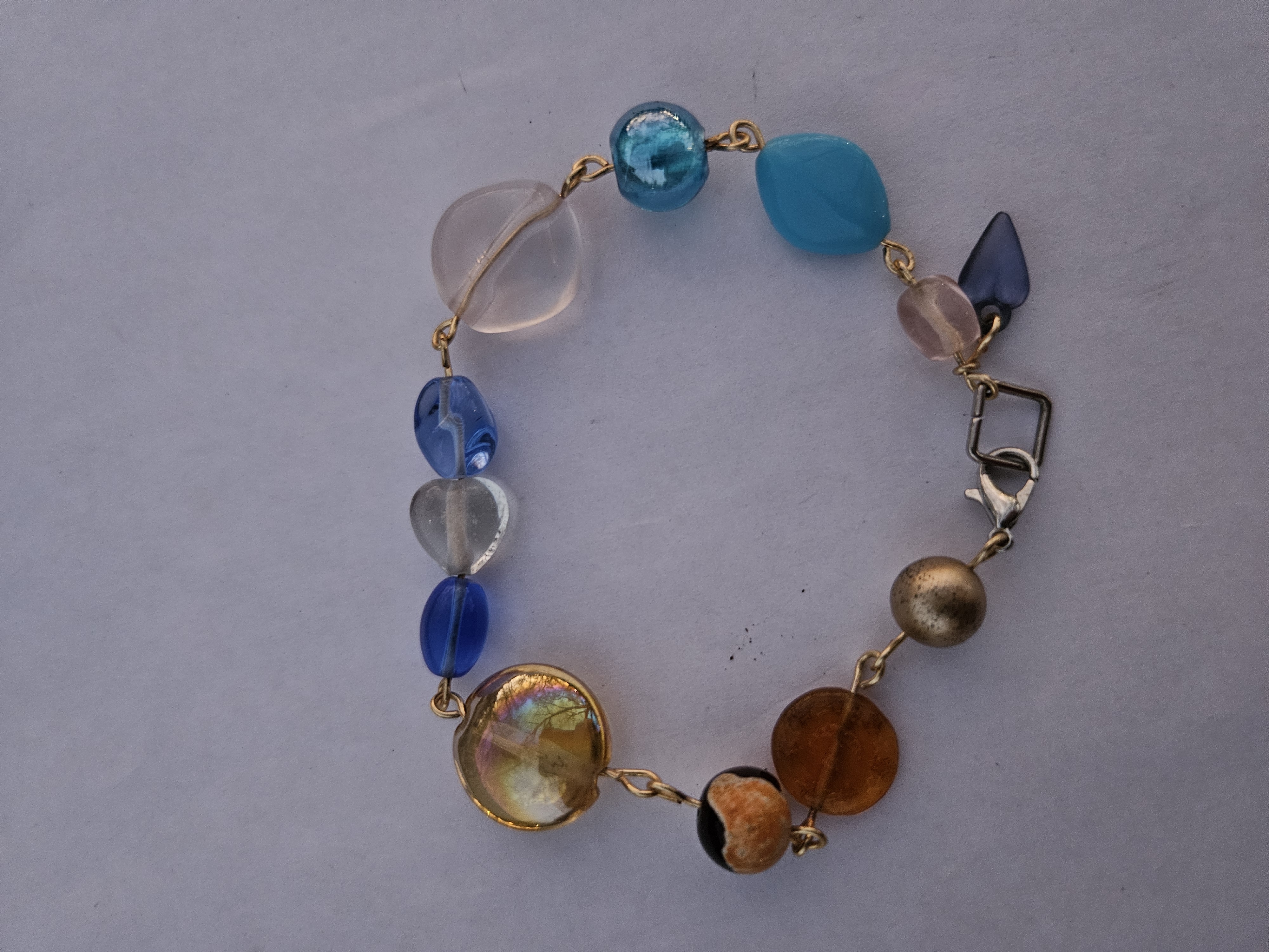 Beach & Sand Upcycled Bracelet