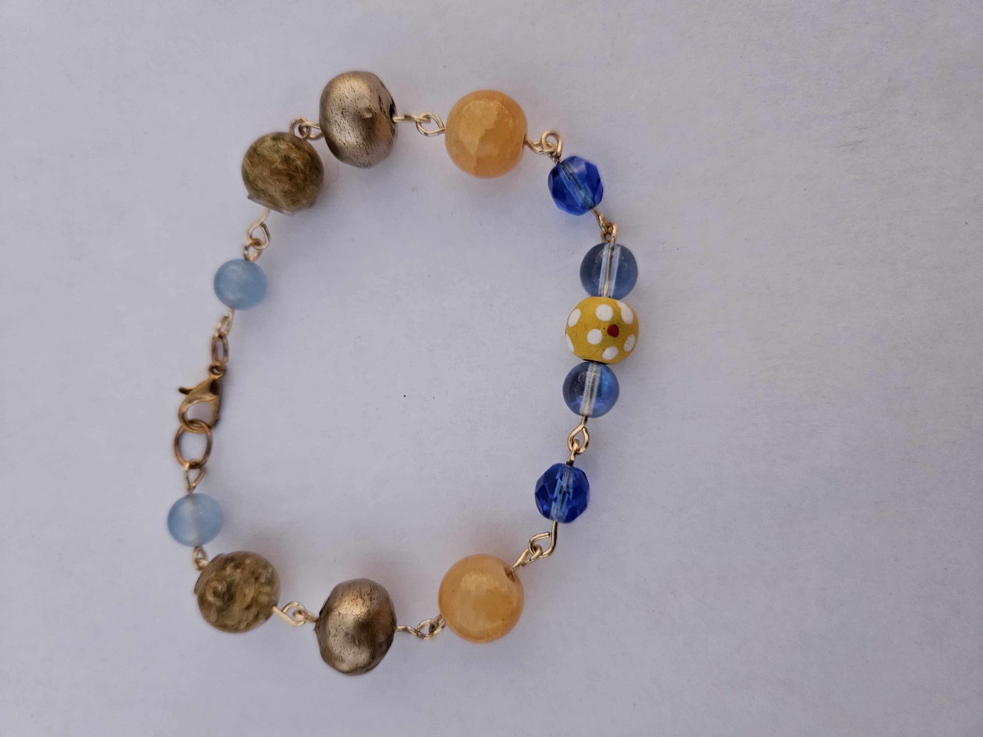 Sunshine All Day Upcycled Bracelet