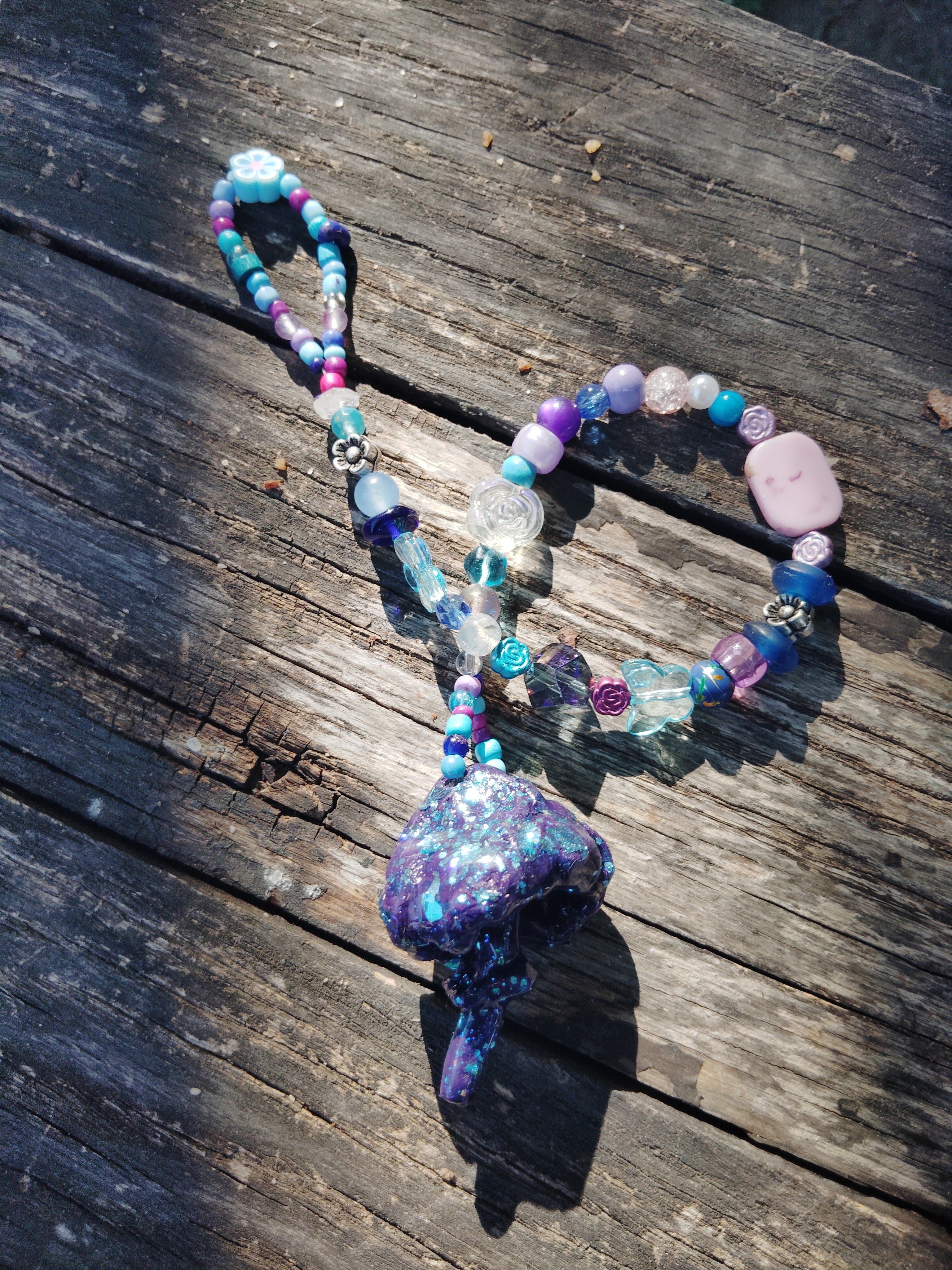 Lucky Galaxy Mushroom Charm