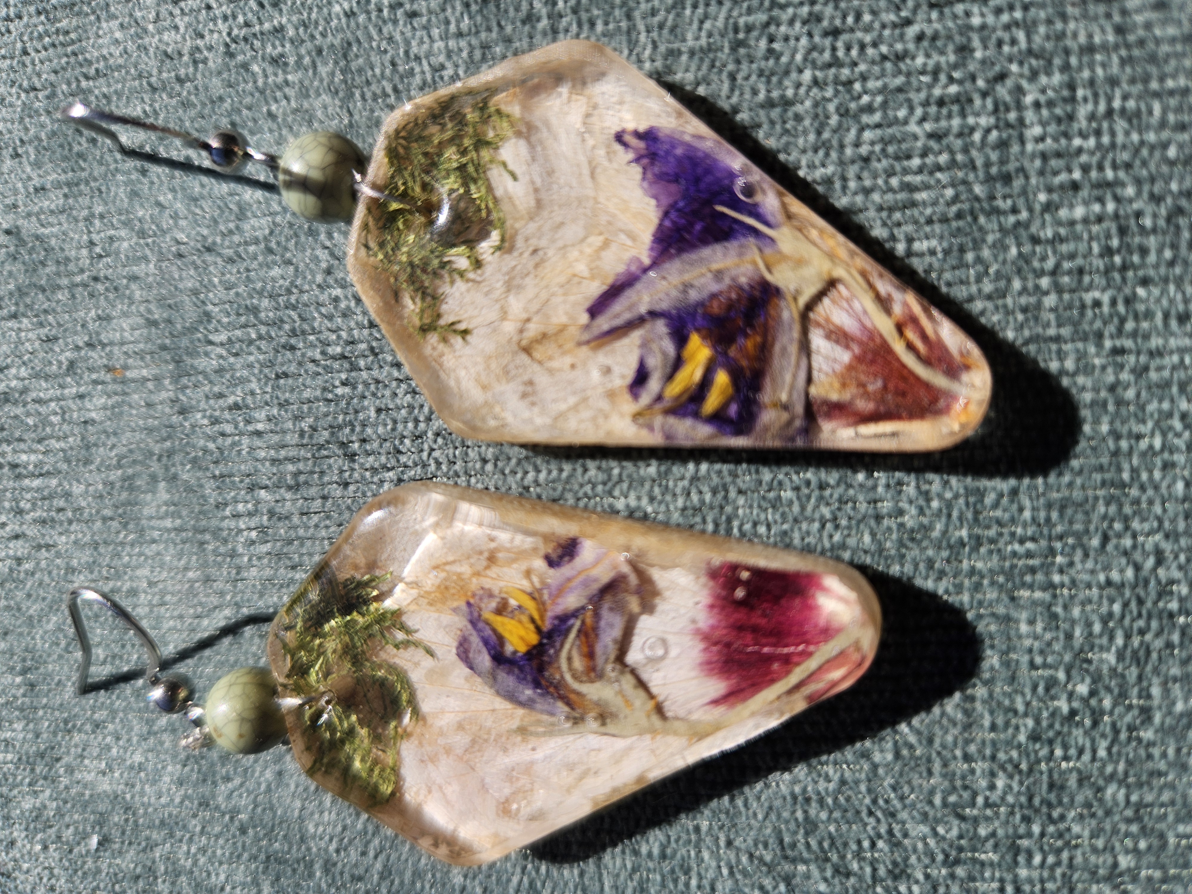 Wild Child Pressed Flower Earrings