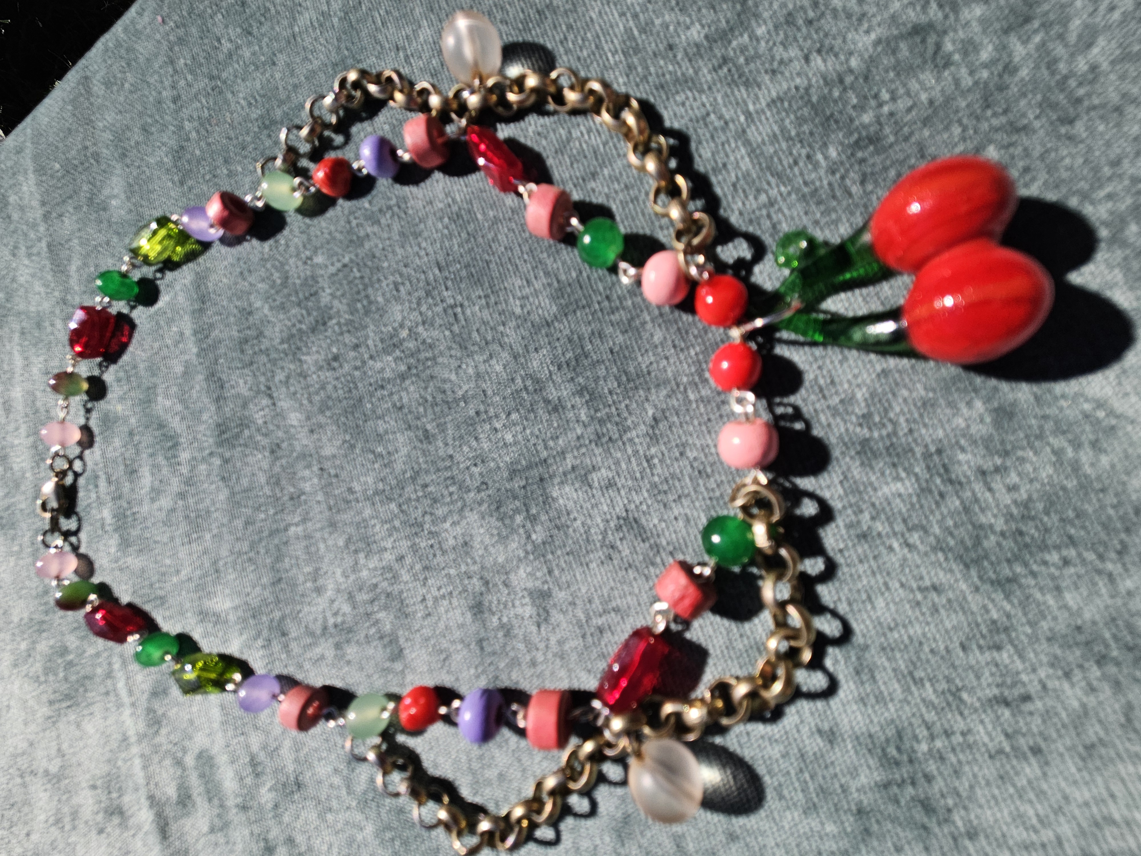 Cherrylicious Upcycled Necklace