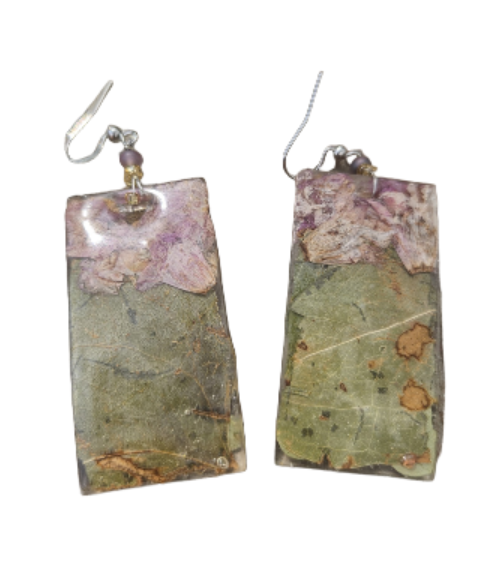 Cottage Core Forest Pressed Flower Earrings