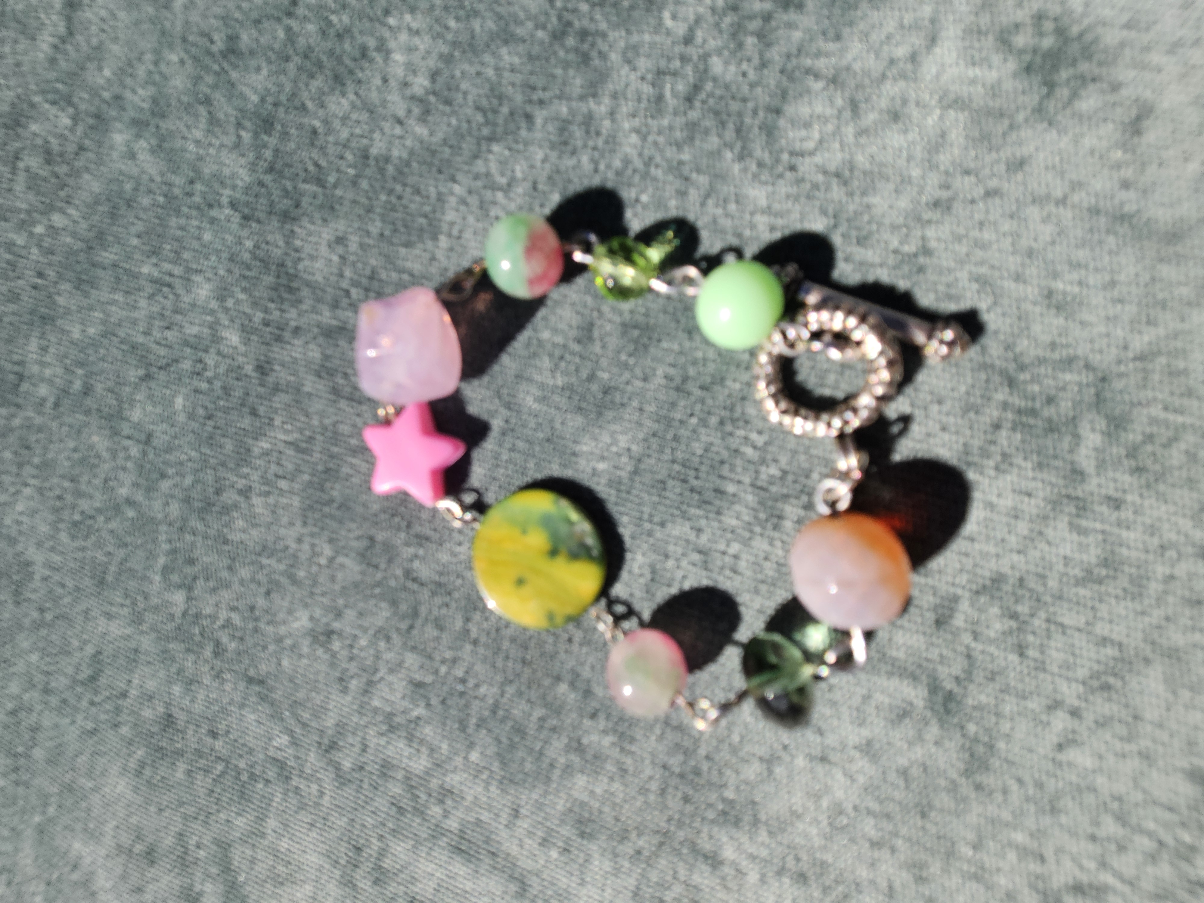 Pink & Punky Upcycled Bracelet