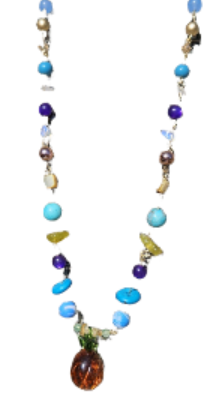 Pineapple Please Upcycled Necklace