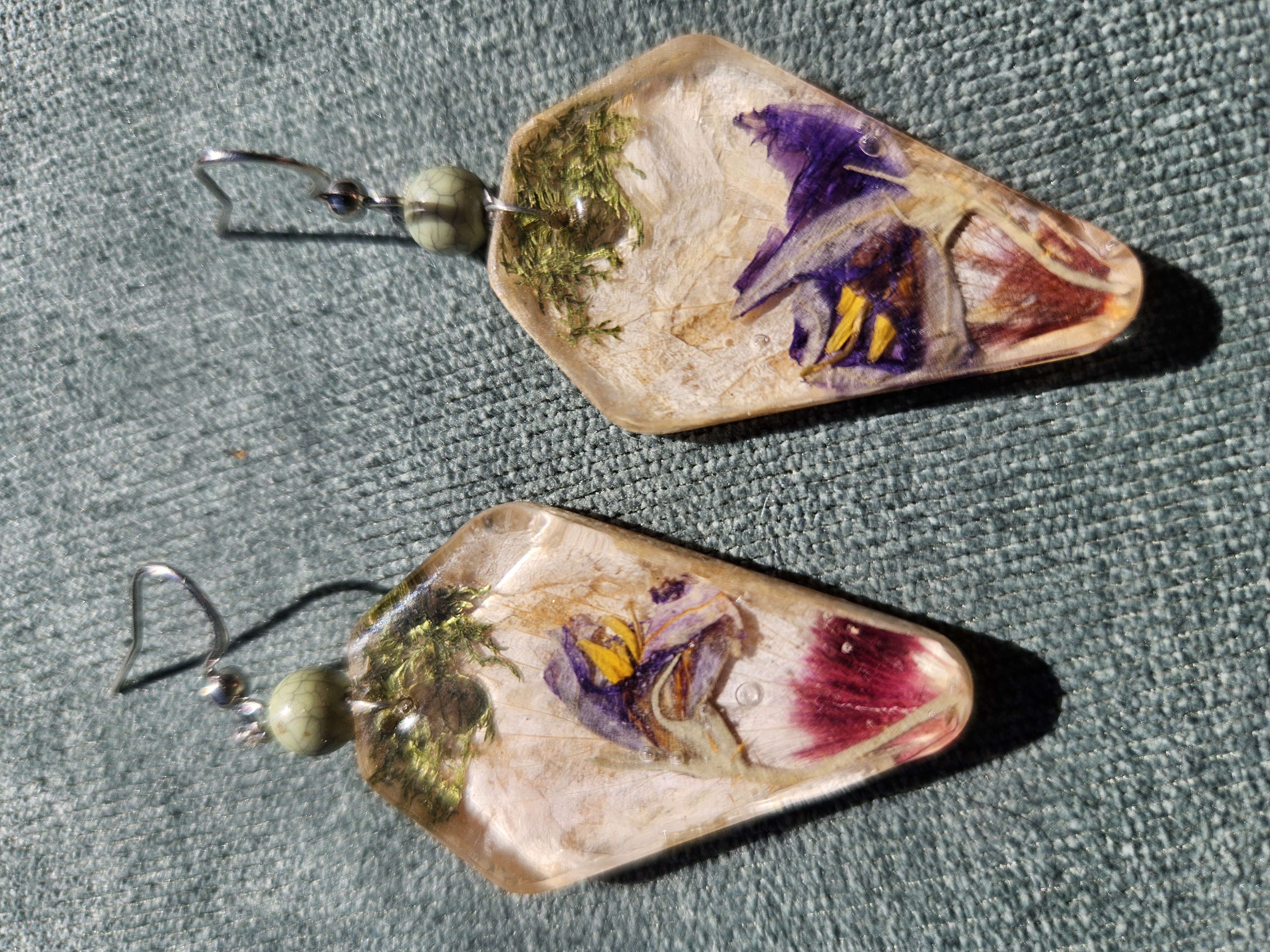 Wild Child Pressed Flower Earrings