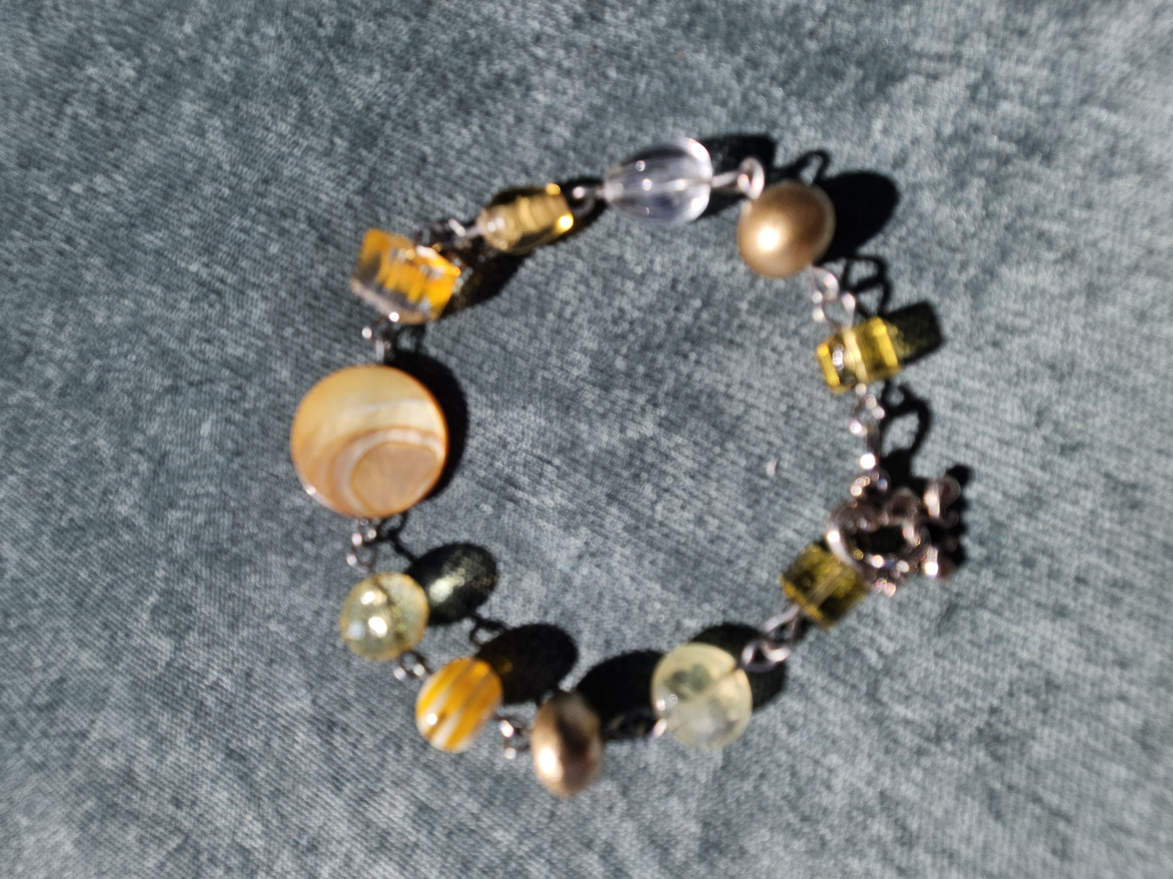 Sunshine Delight Upcycled Bracelet