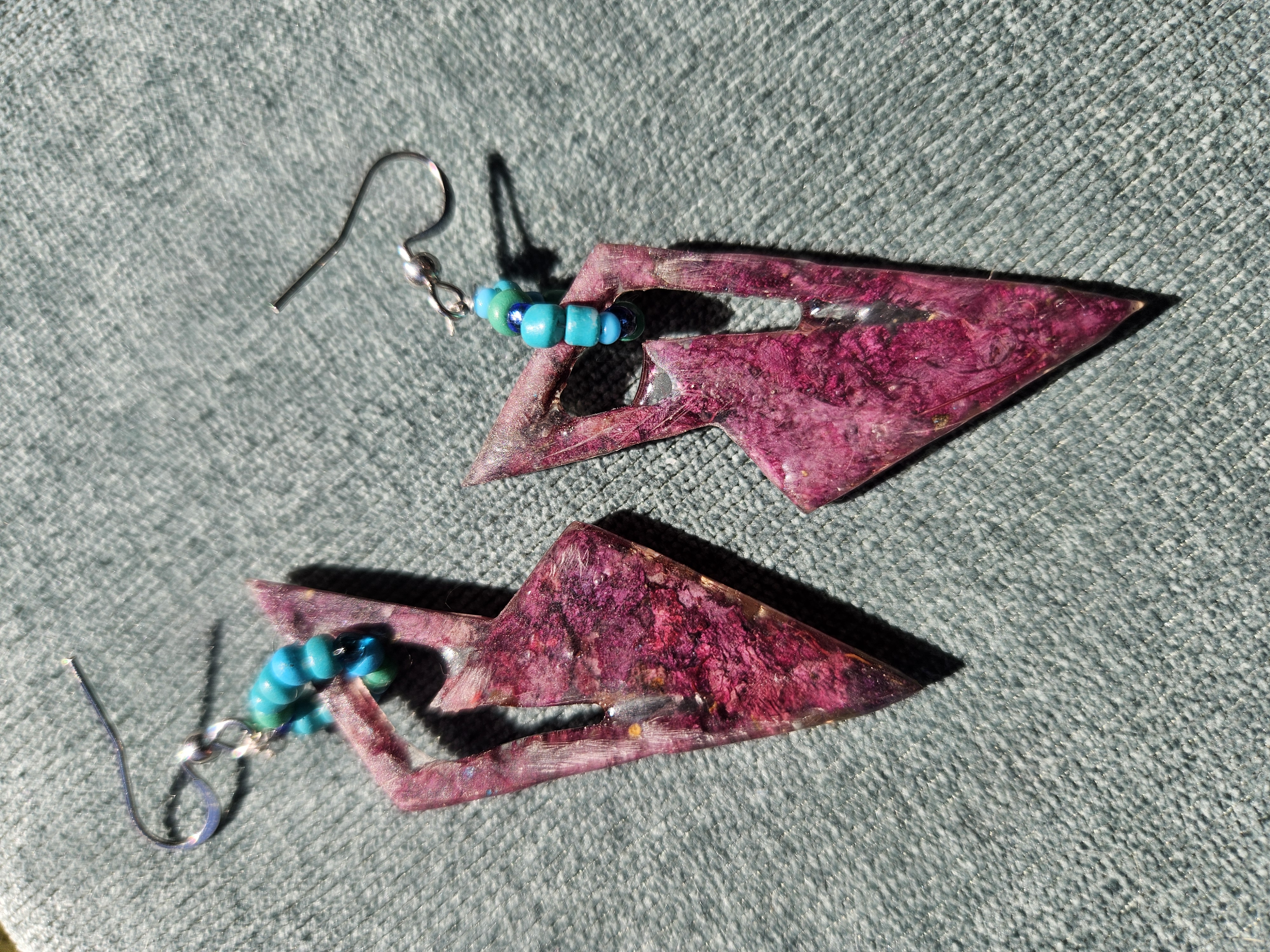 Eclectic Match Pressed Flower Earrings