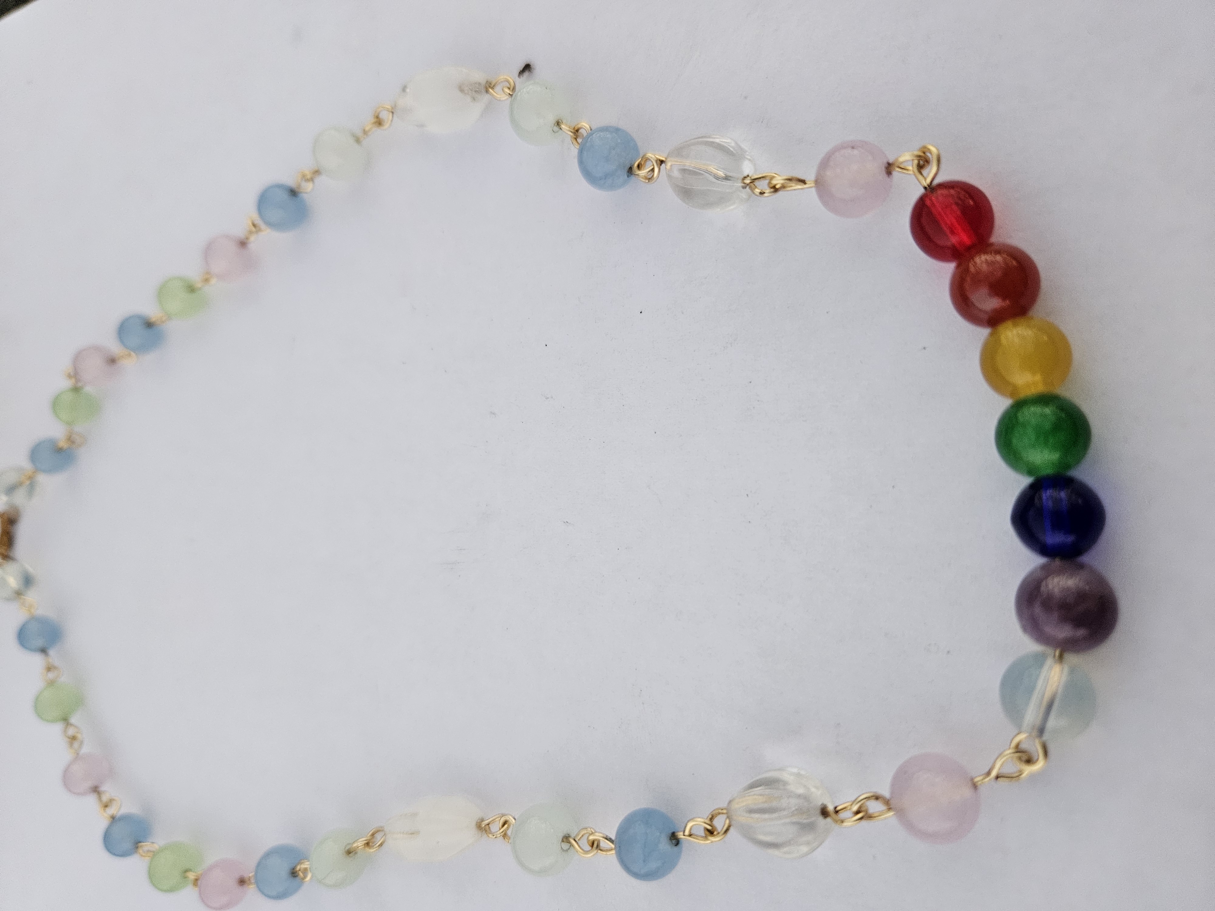 Proud To Be Me 🏳️‍🌈 Handmade Rainbow Necklace