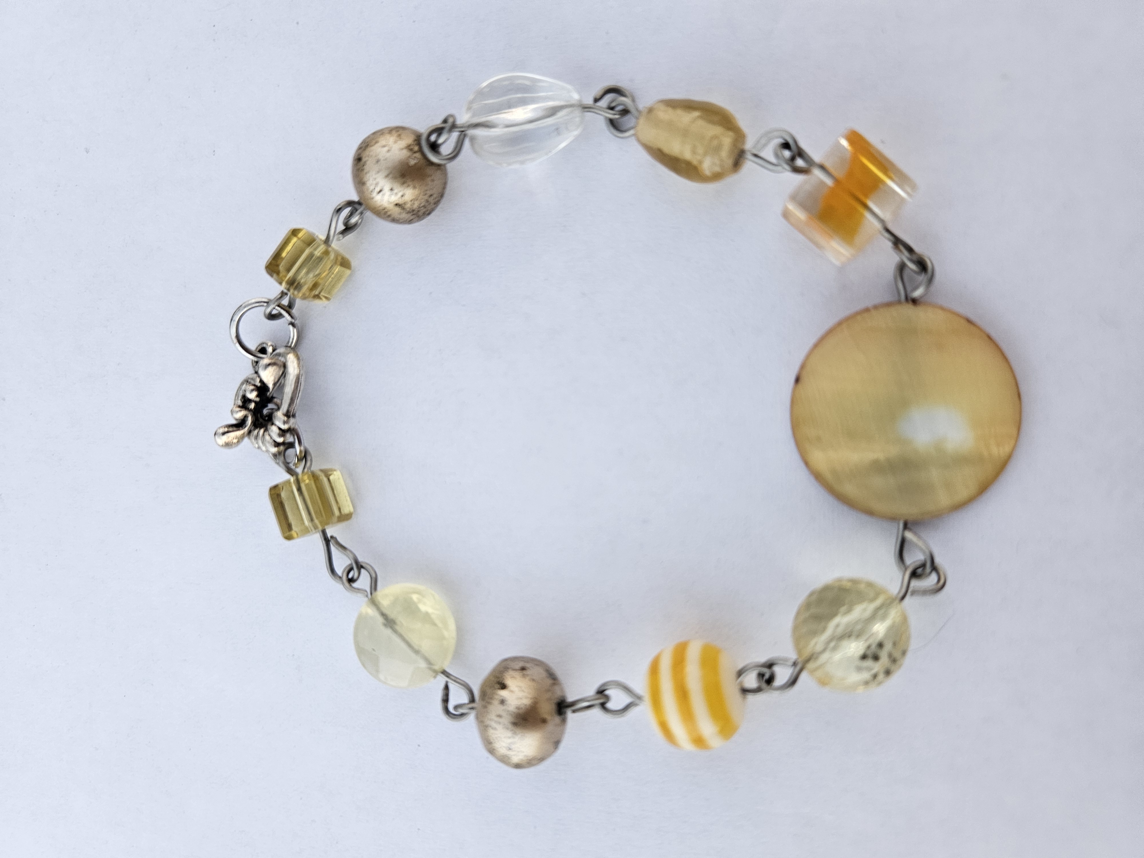Sunshine Delight Upcycled Bracelet