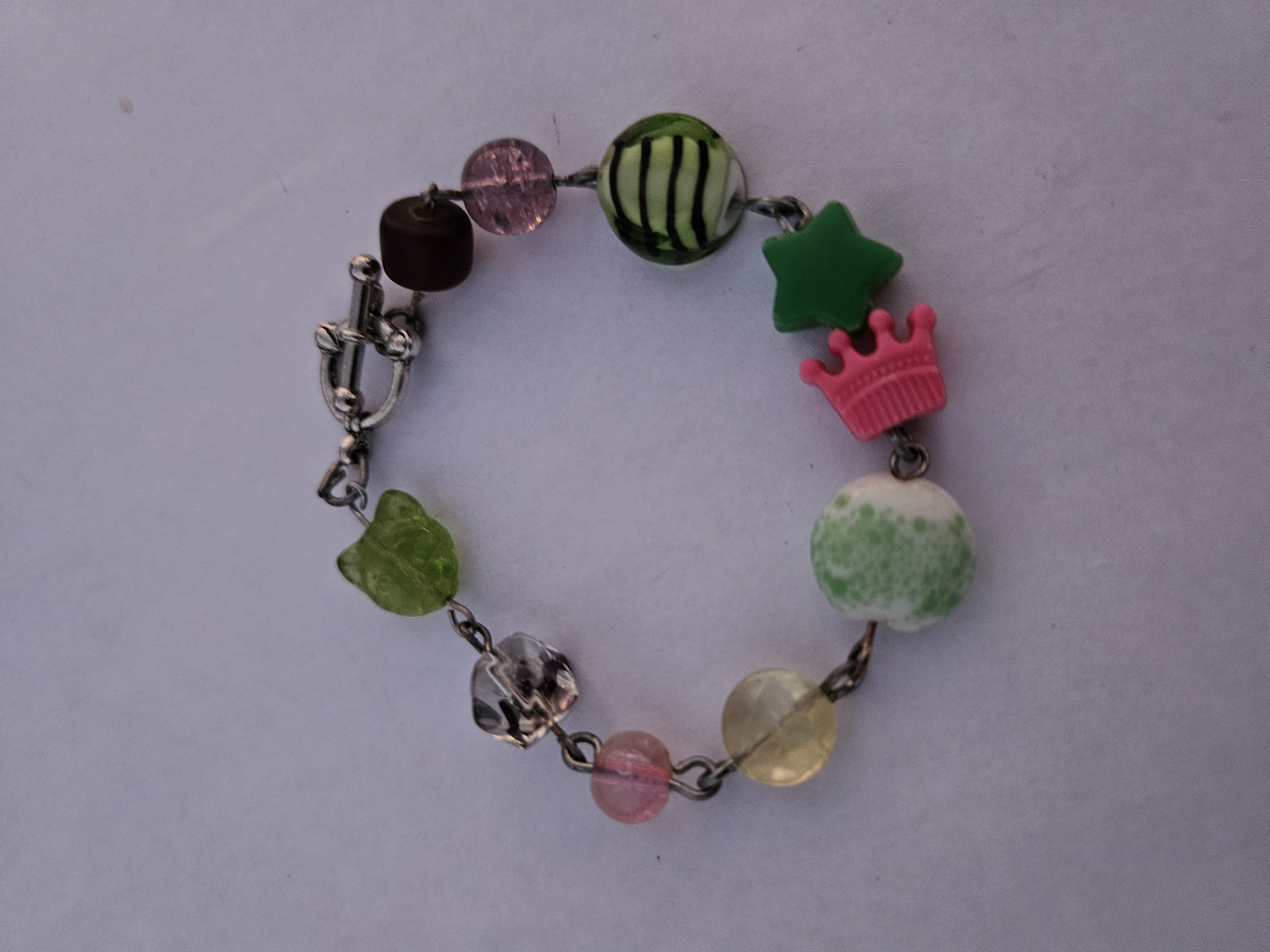 Cat Queen Upcycled Bracelet