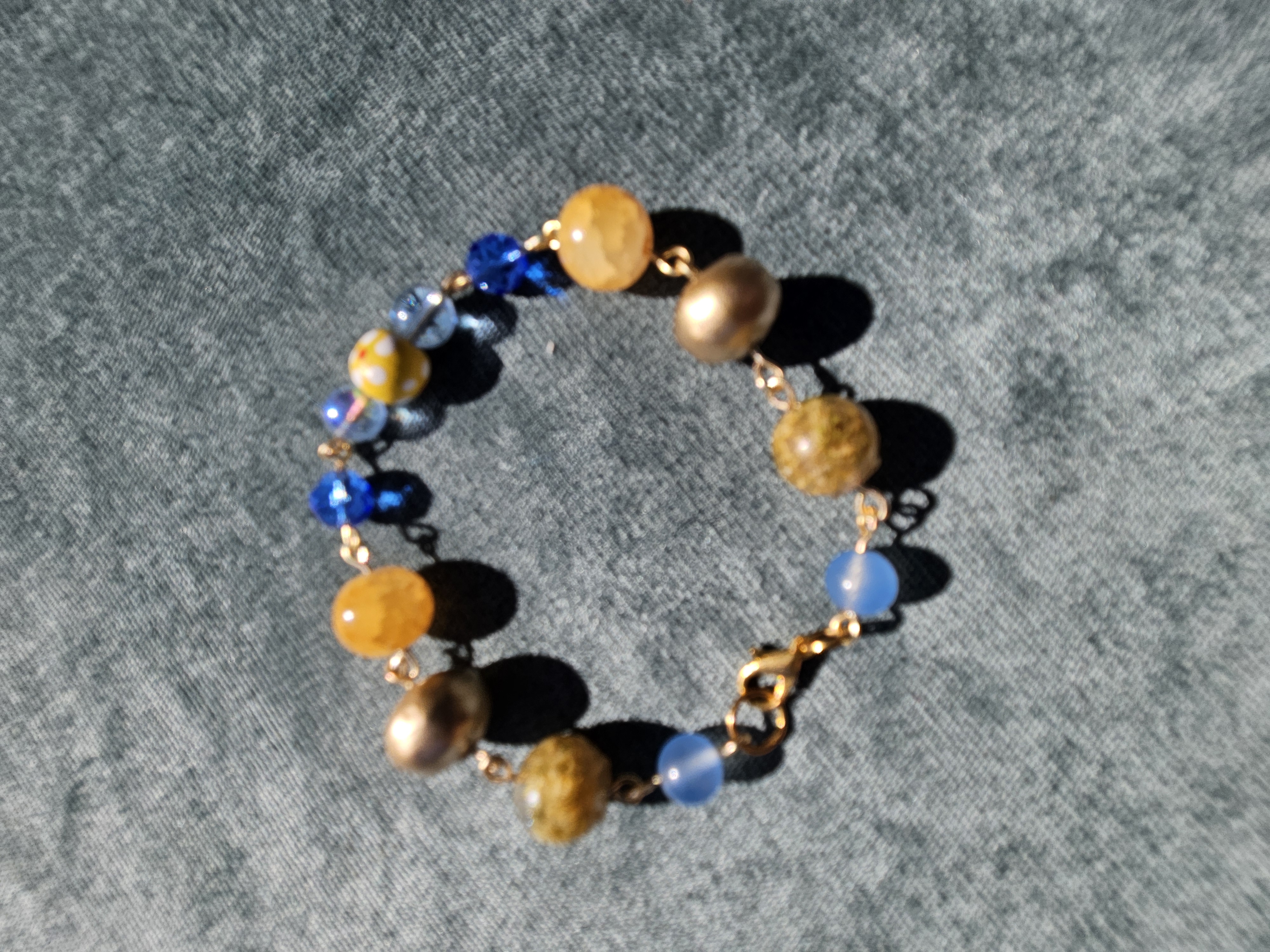 Sunshine All Day Upcycled Bracelet