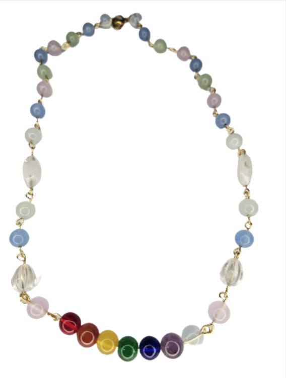 Proud To Be Me 🏳️‍🌈 Handmade Rainbow Necklace