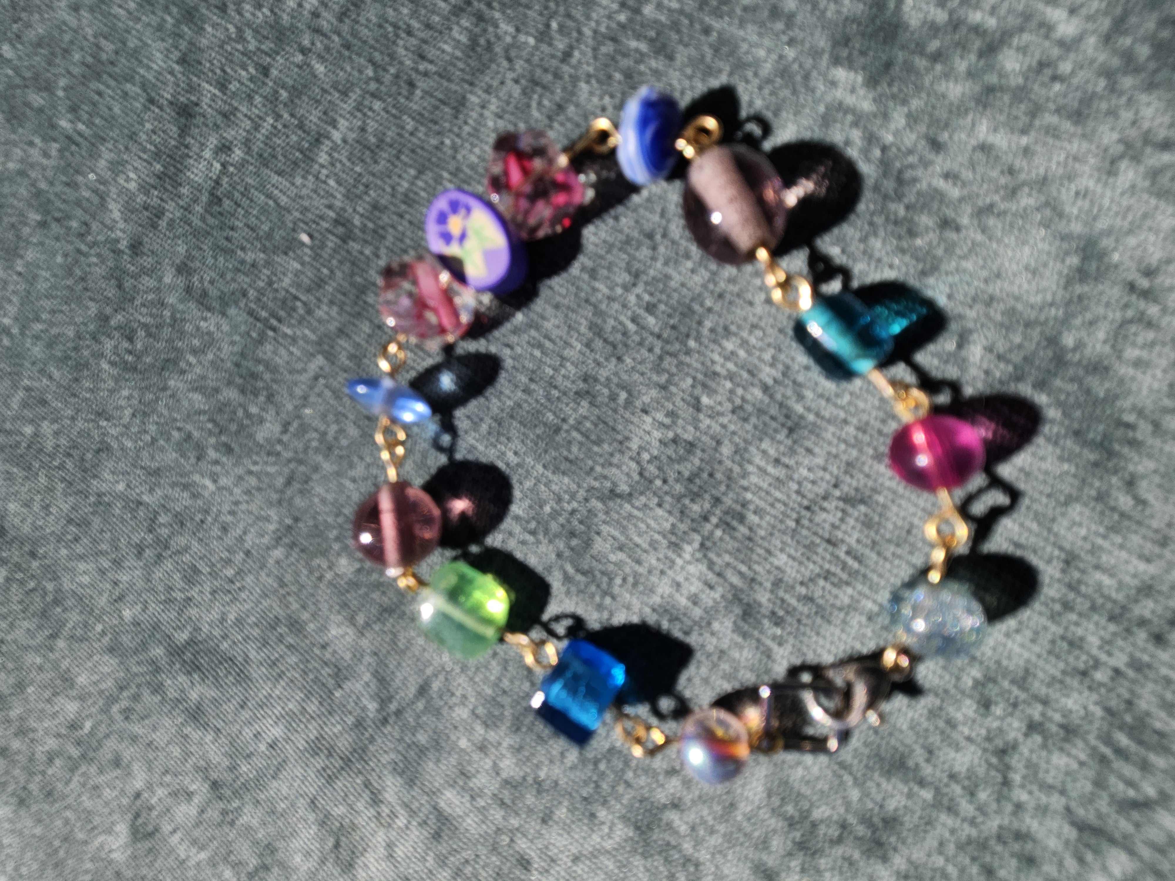 Hibiscus Haven Upcycled Bracelet