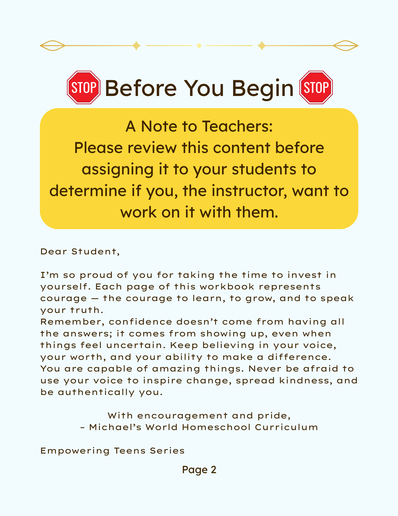 Empowering Teens Volume 2: Speak Your Truth: Building Confidence & Communication Skills