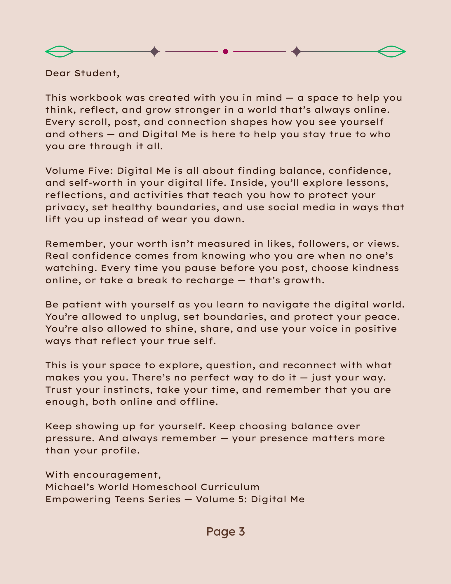 Empowering Teens Series Volume 5: Digital Me: Online Safety, Social Media, and Self-Worth