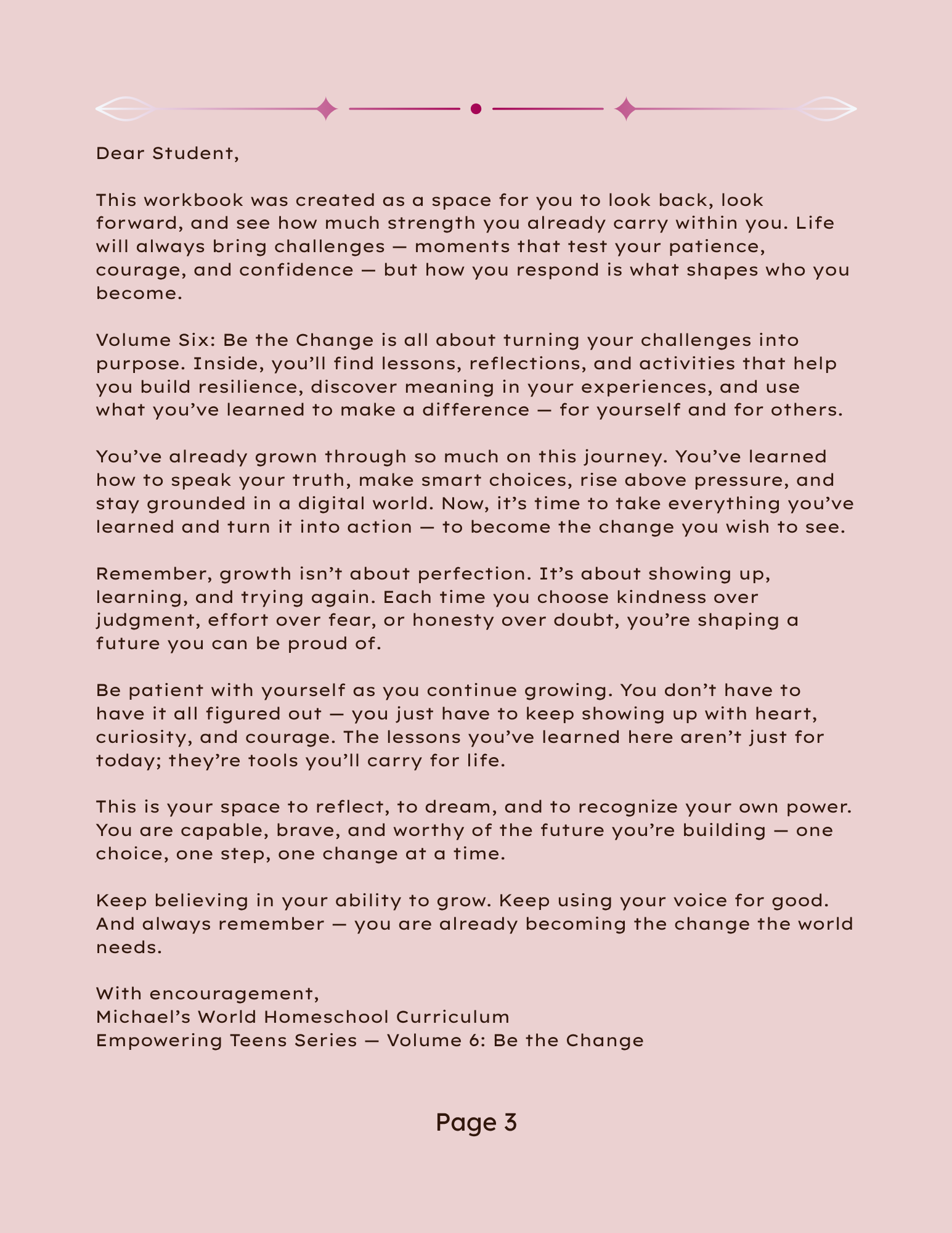 Empowering Teens Volume 6: Be the Change – Turning Challenges Into Purpose