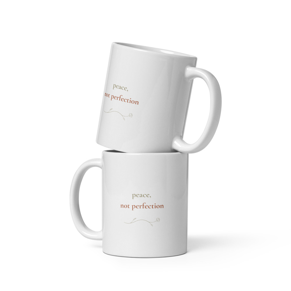 Peace, Not Perfection Mug