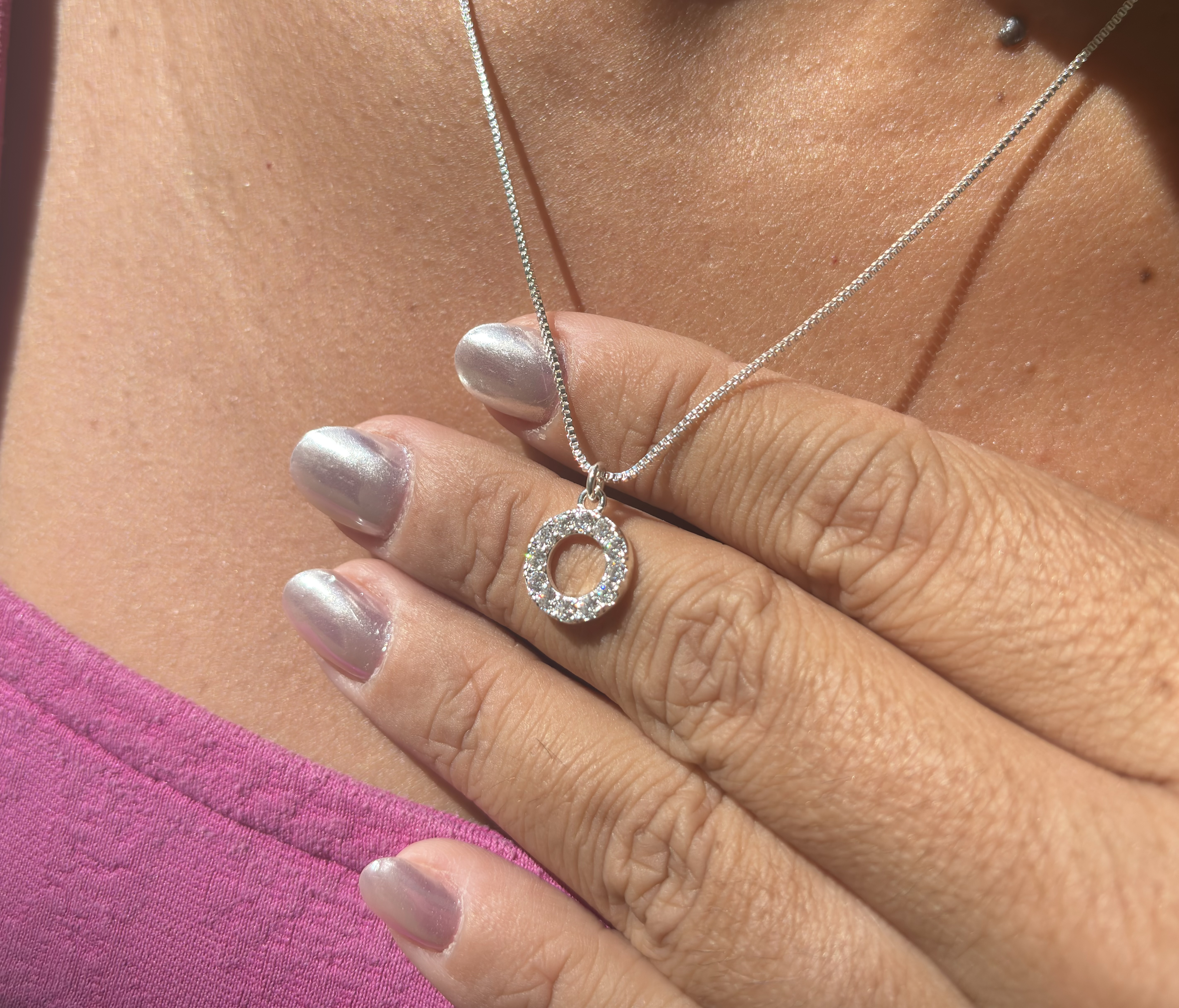 Colar Círculo Cravejado