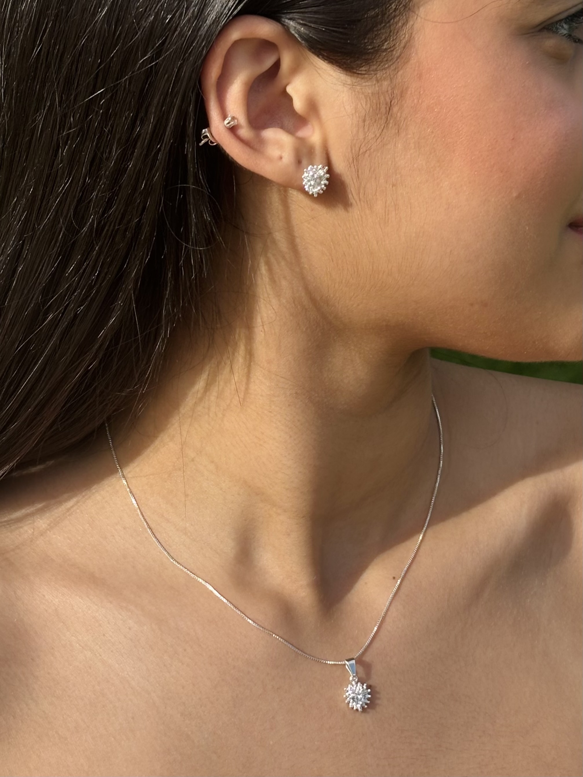 Conjunto Coração Em Cristal