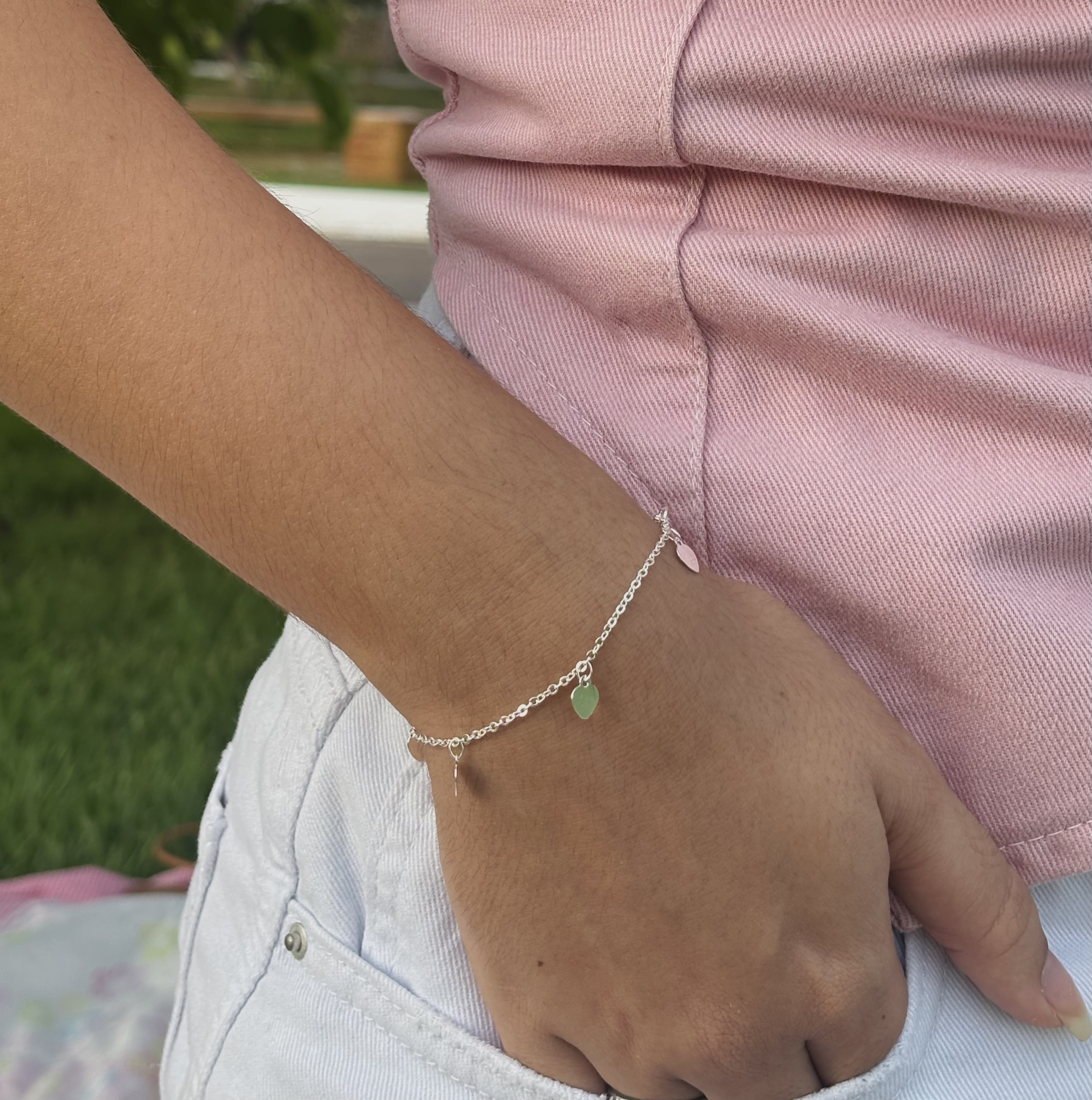 Pulseira 5 Corações 