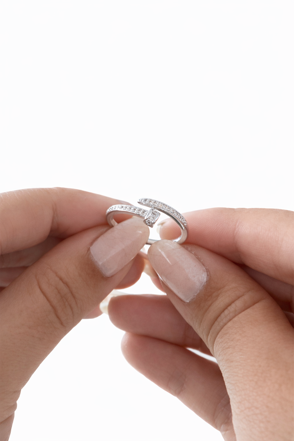 Anel Prego Cristal Regulável 