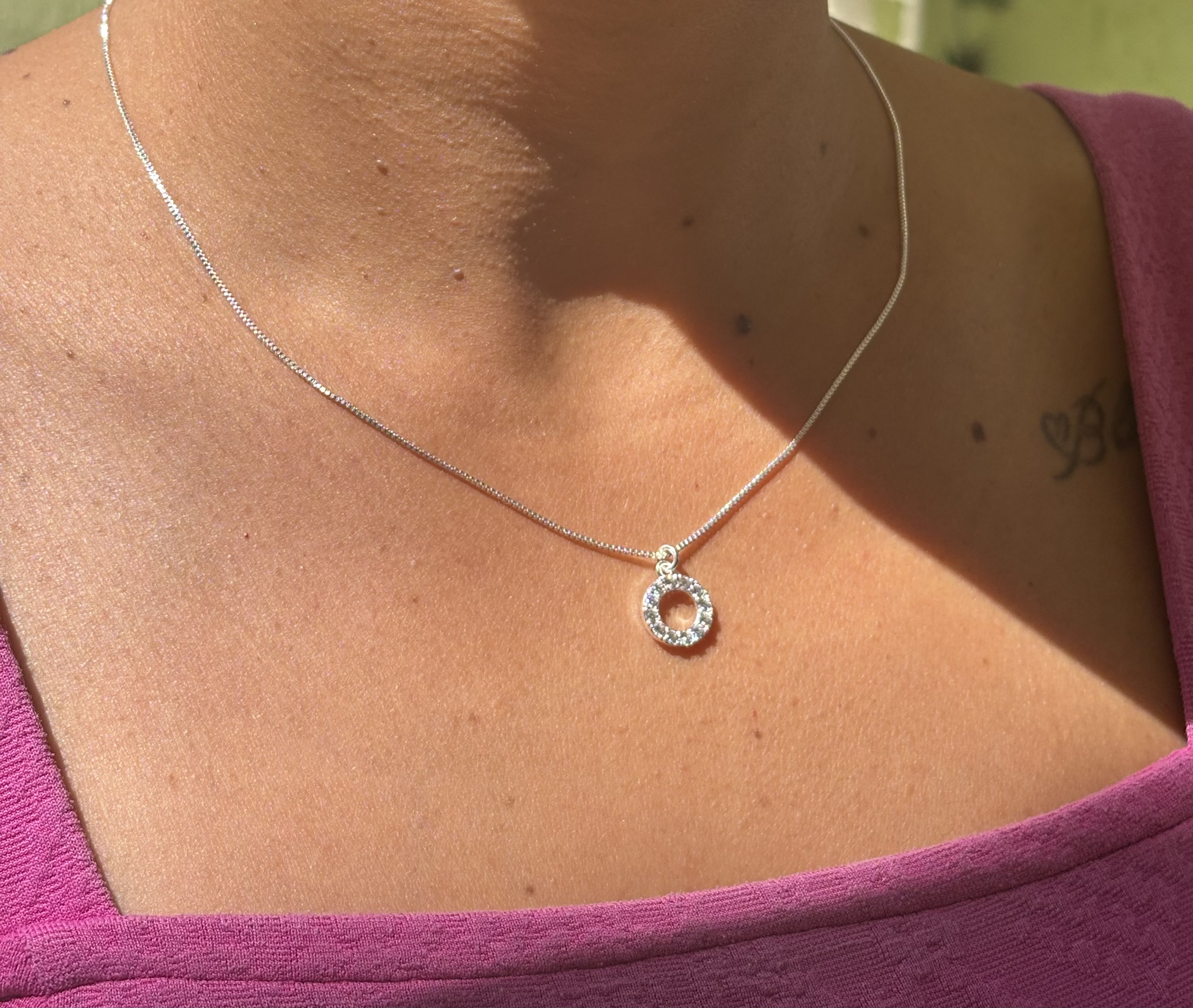 Colar Círculo Cravejado