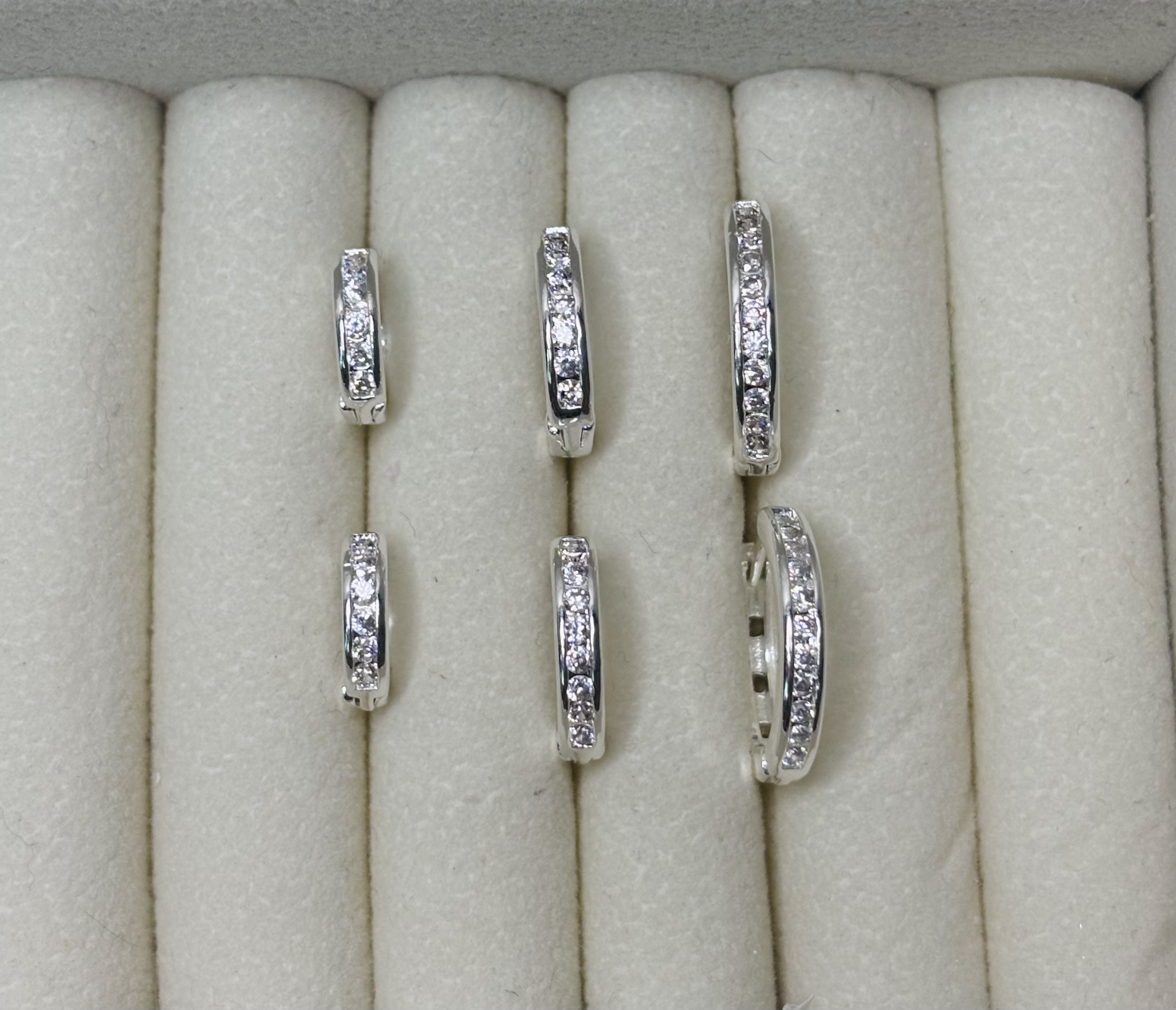 Trio Argolas Cravejadas