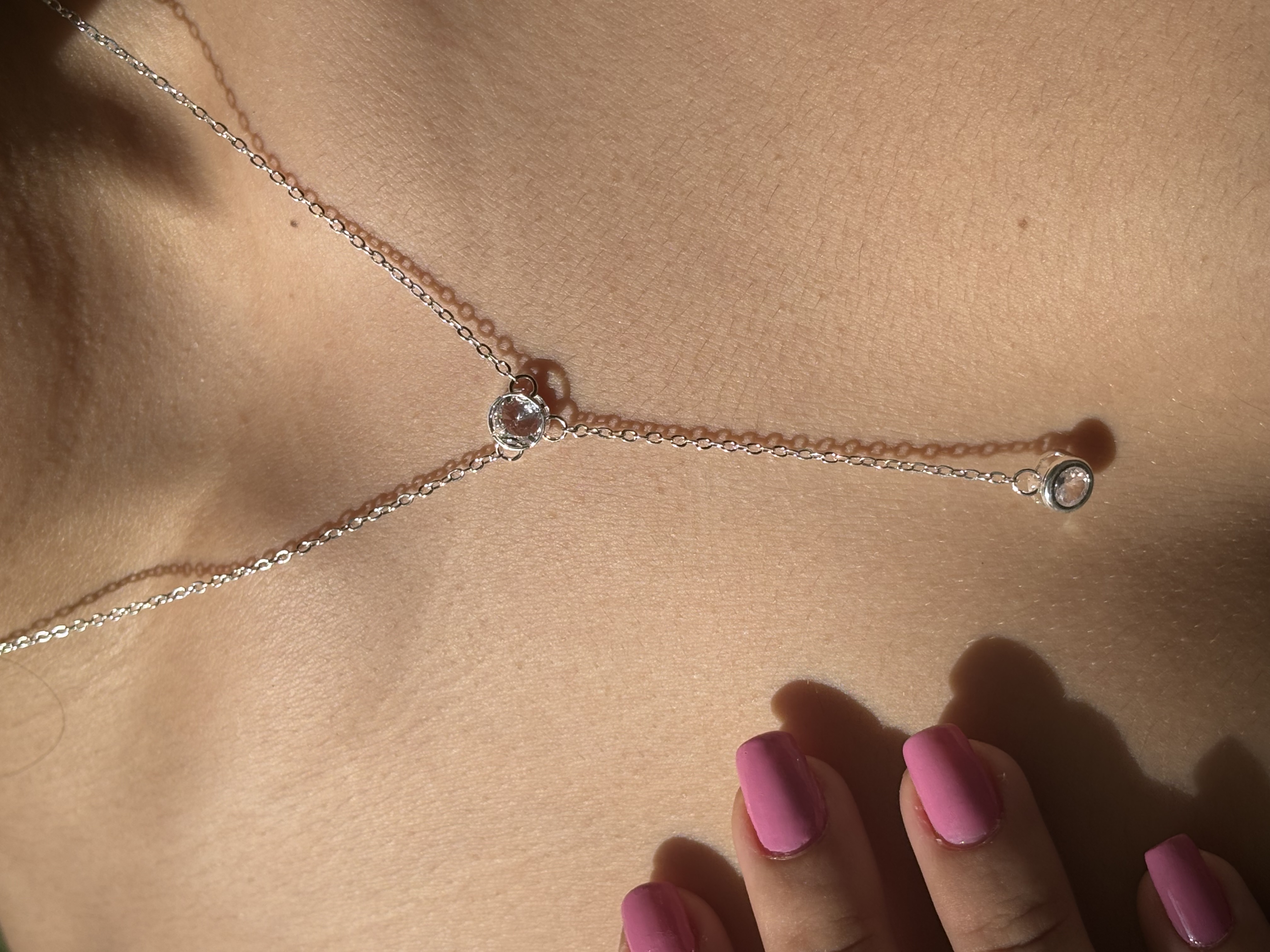 Colar Gravatinha Ponto De Luz